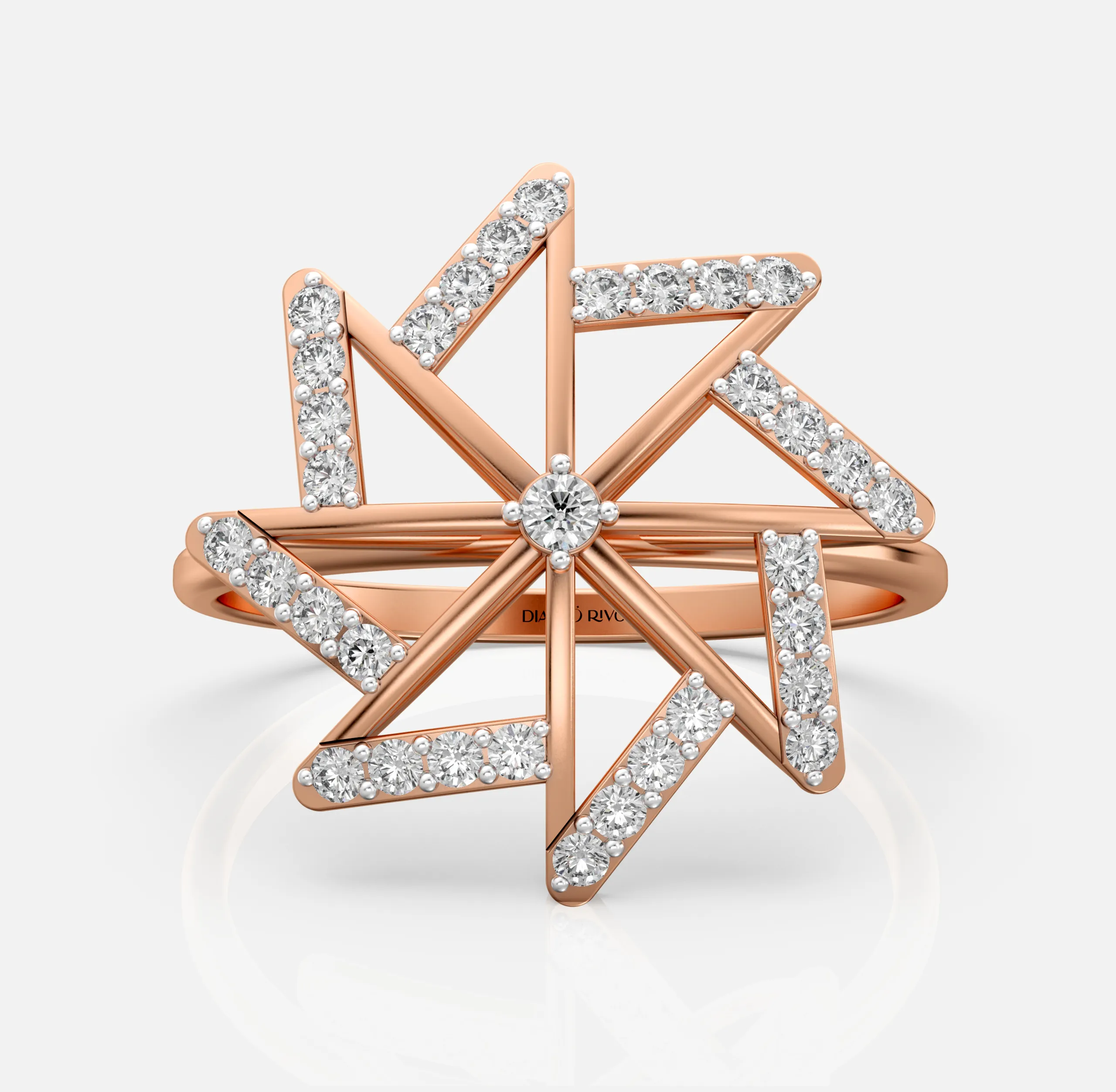 Radiant Starburst Diamond Ring