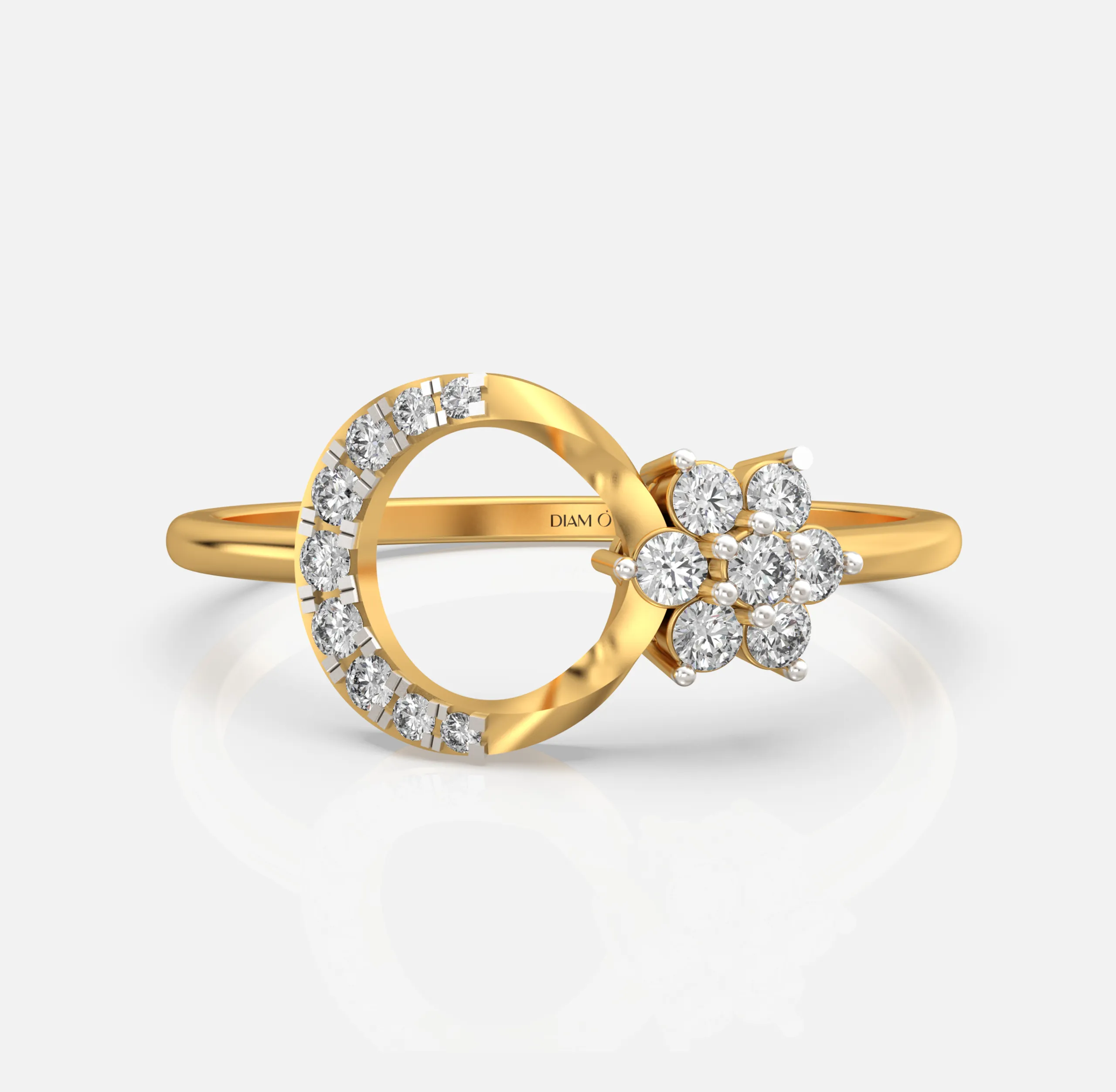 Orbit Bloom Diamond Ring