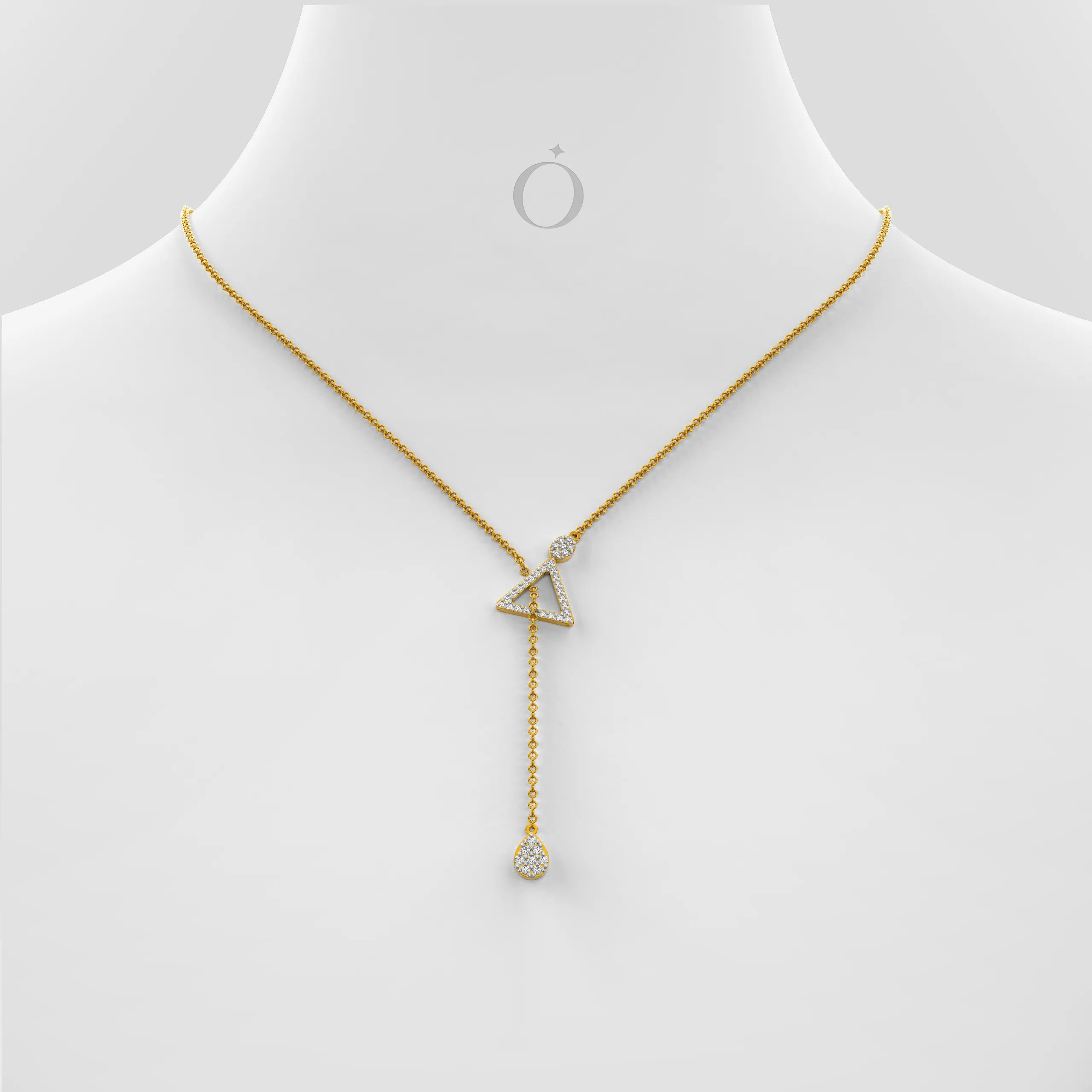 Diamond Lariat Necklace