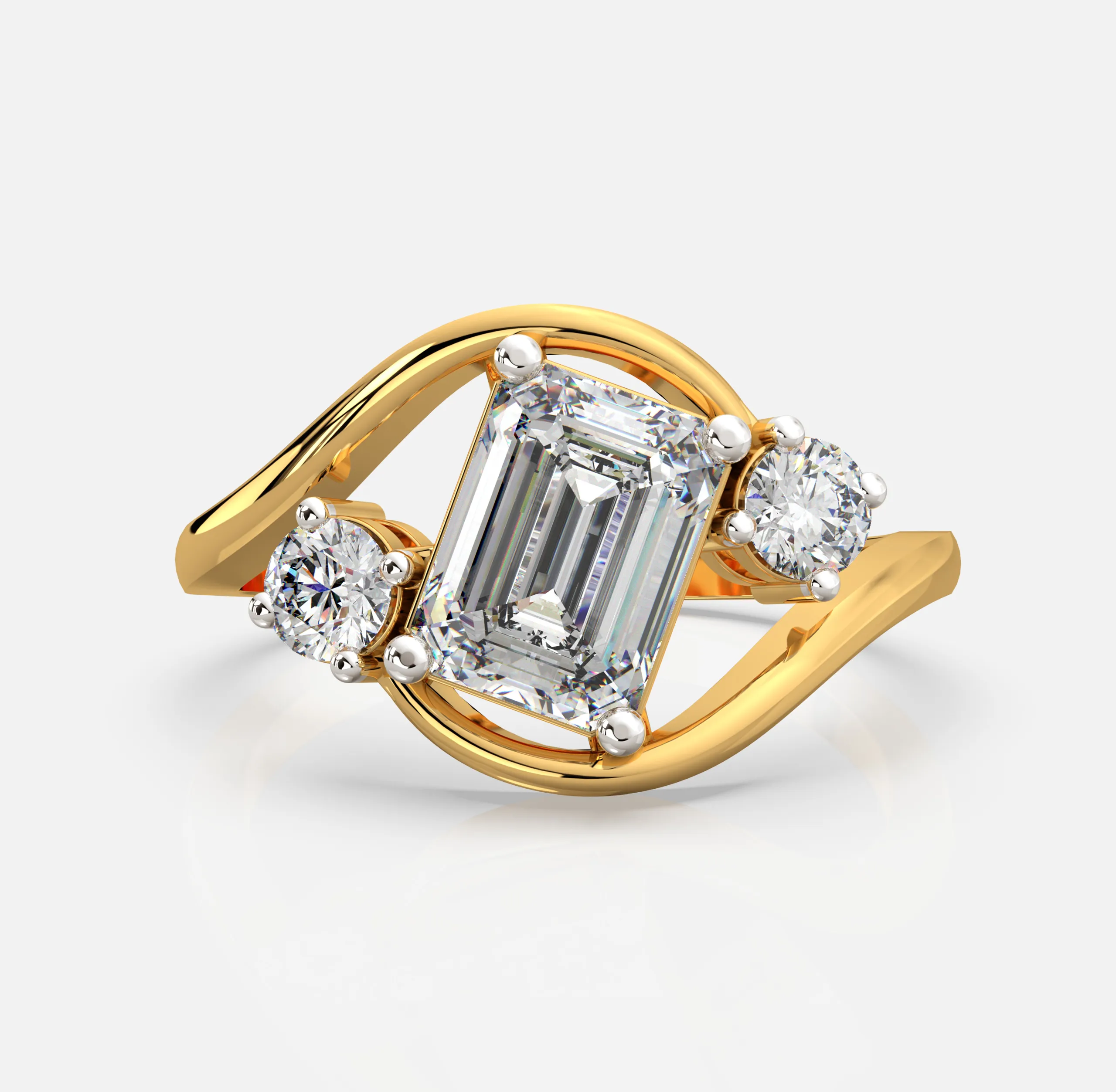 Aurora Crest Diamond Ring