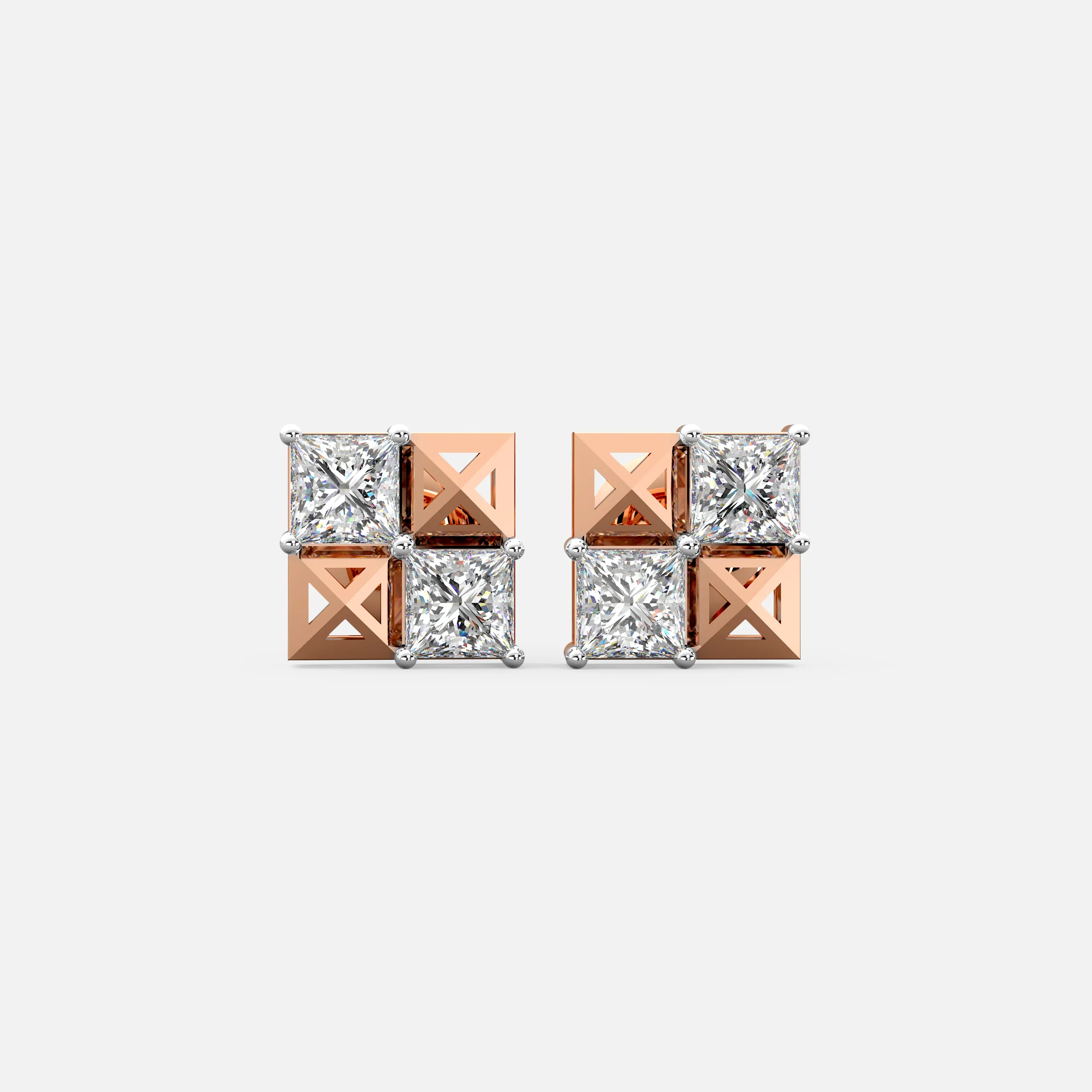 Quadra Aura Diamond Earrings