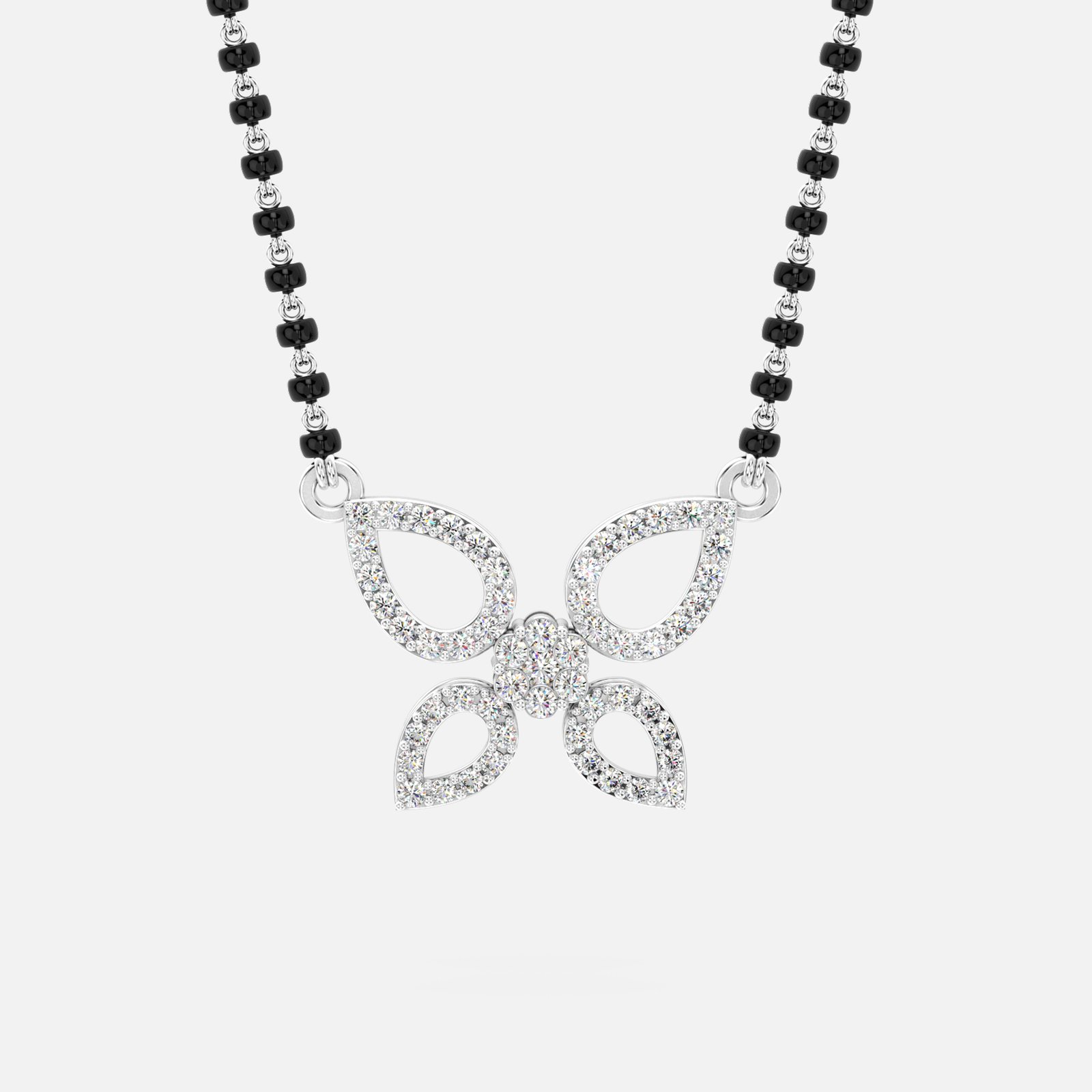 Diamond Butterfly Mangalsutra