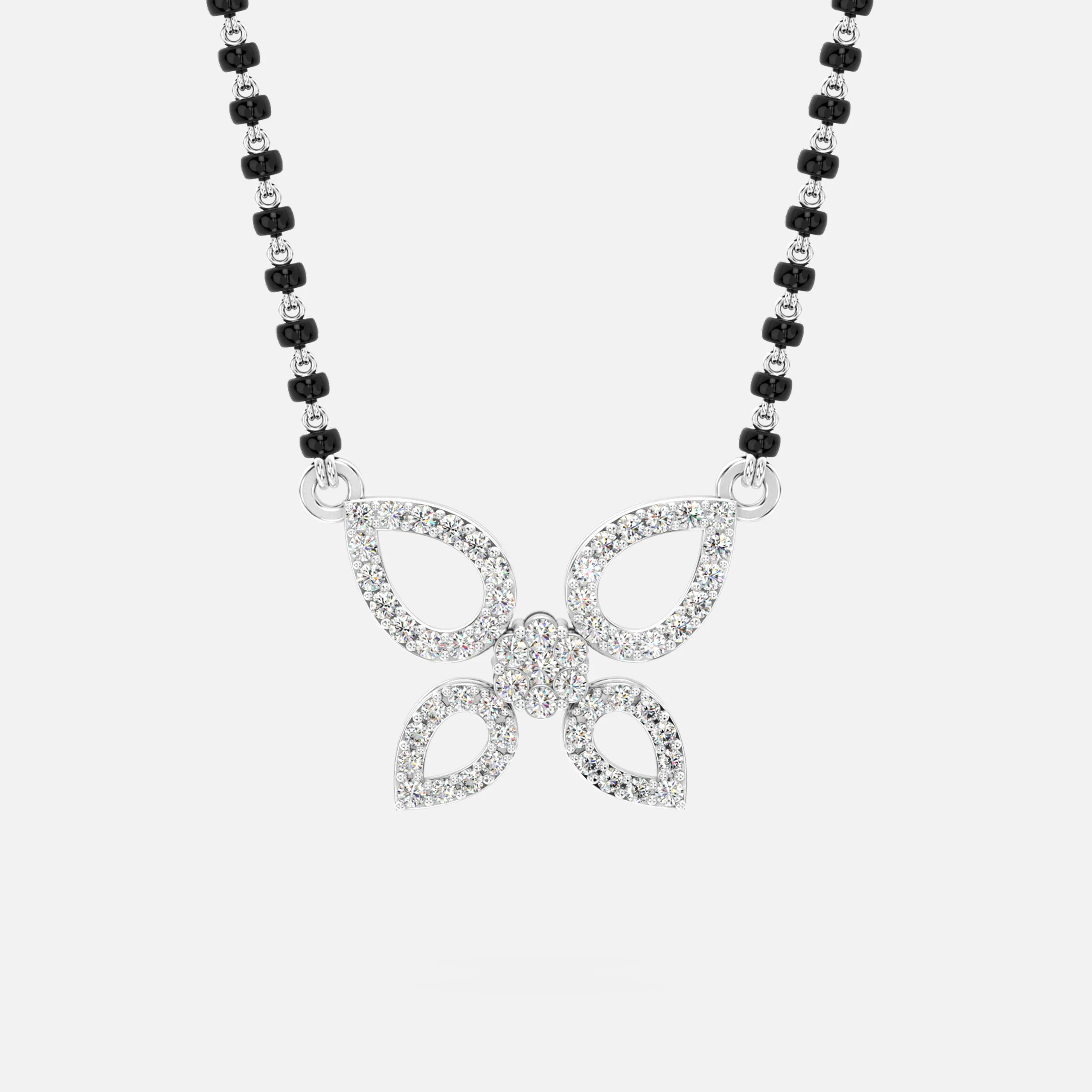 Diamond Butterfly Mangalsutra