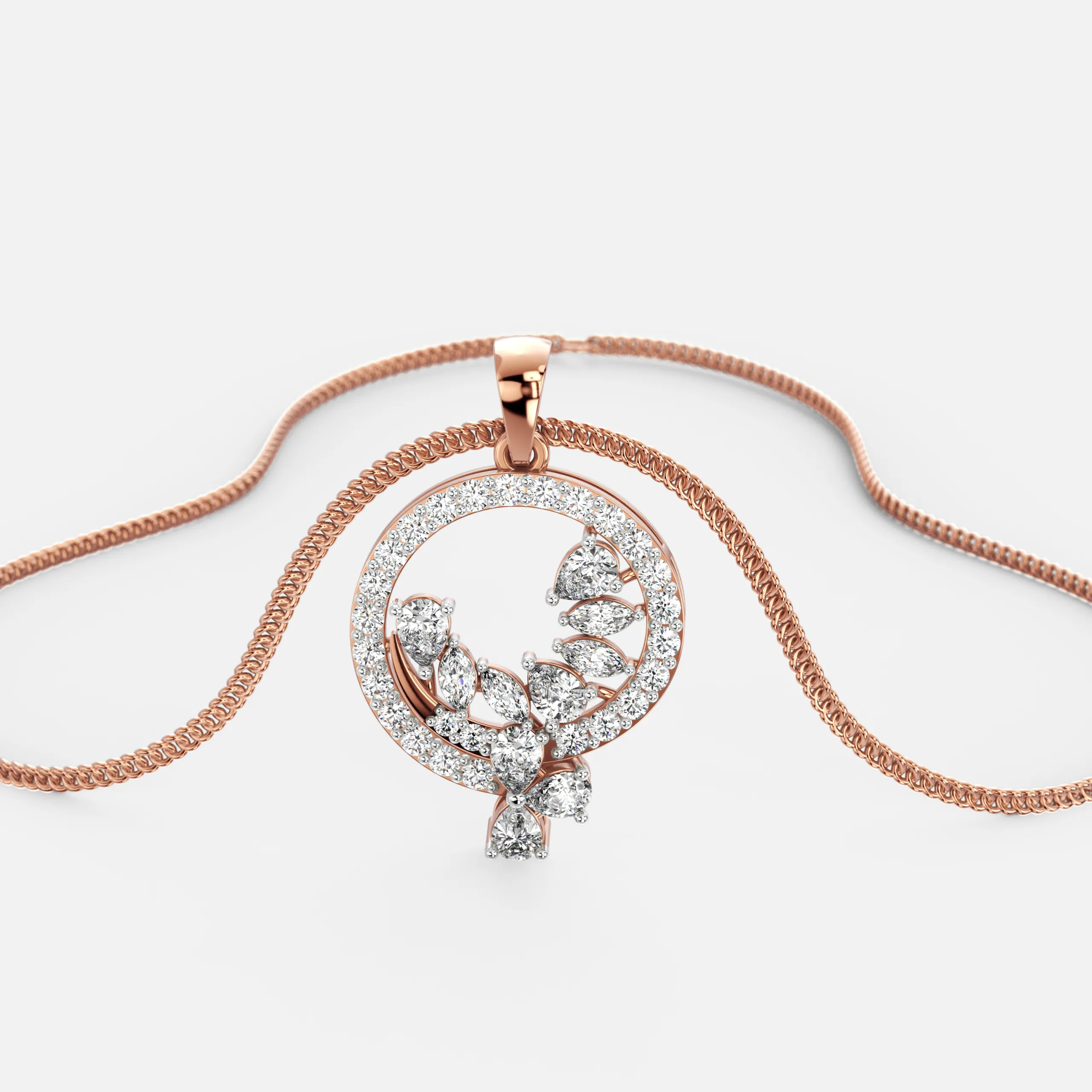 Celestia Bloom Diamond Pendant