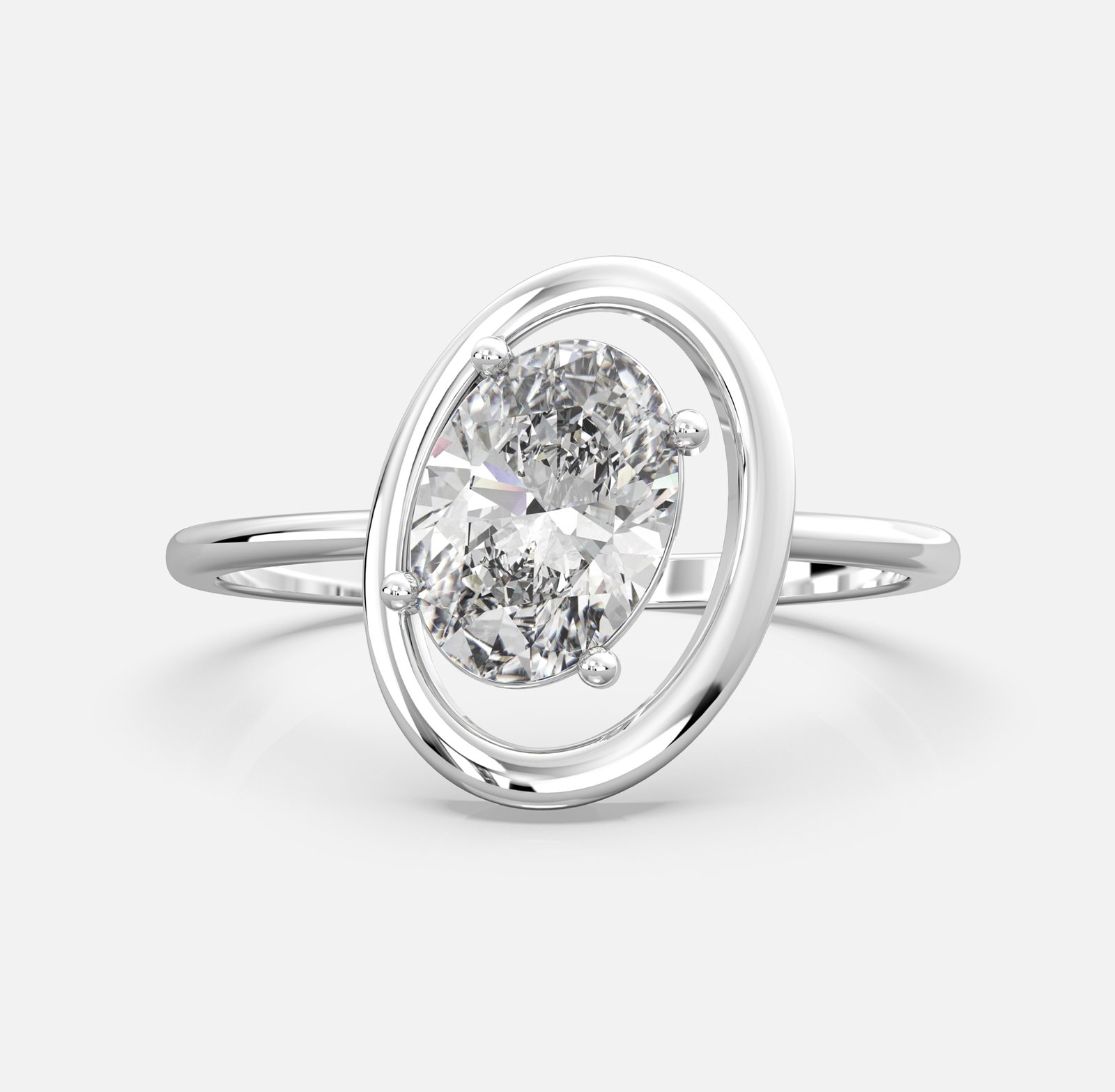 Orbit Solitaire Diamond Ring