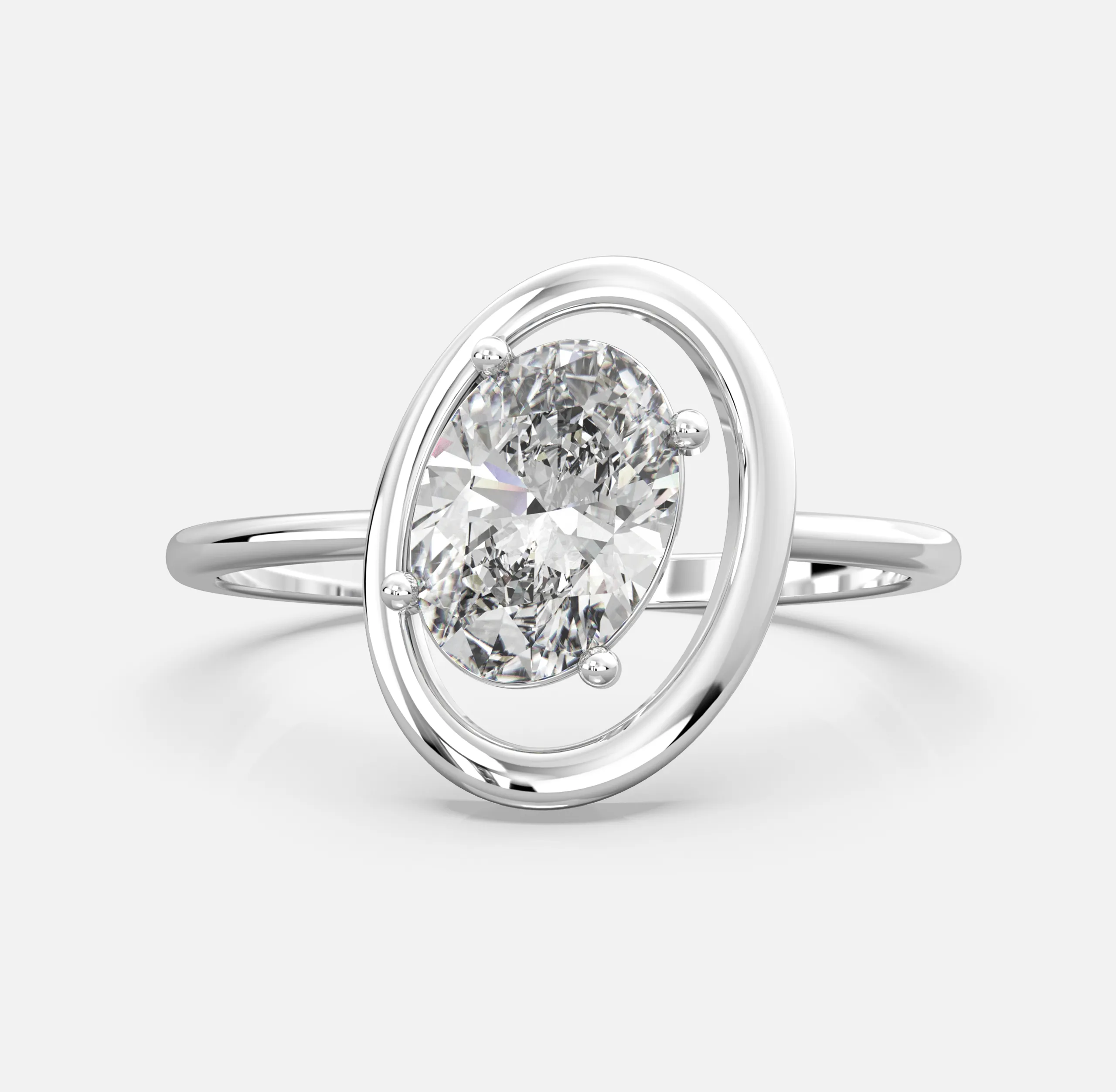 Orbit Solitaire Diamond Ring