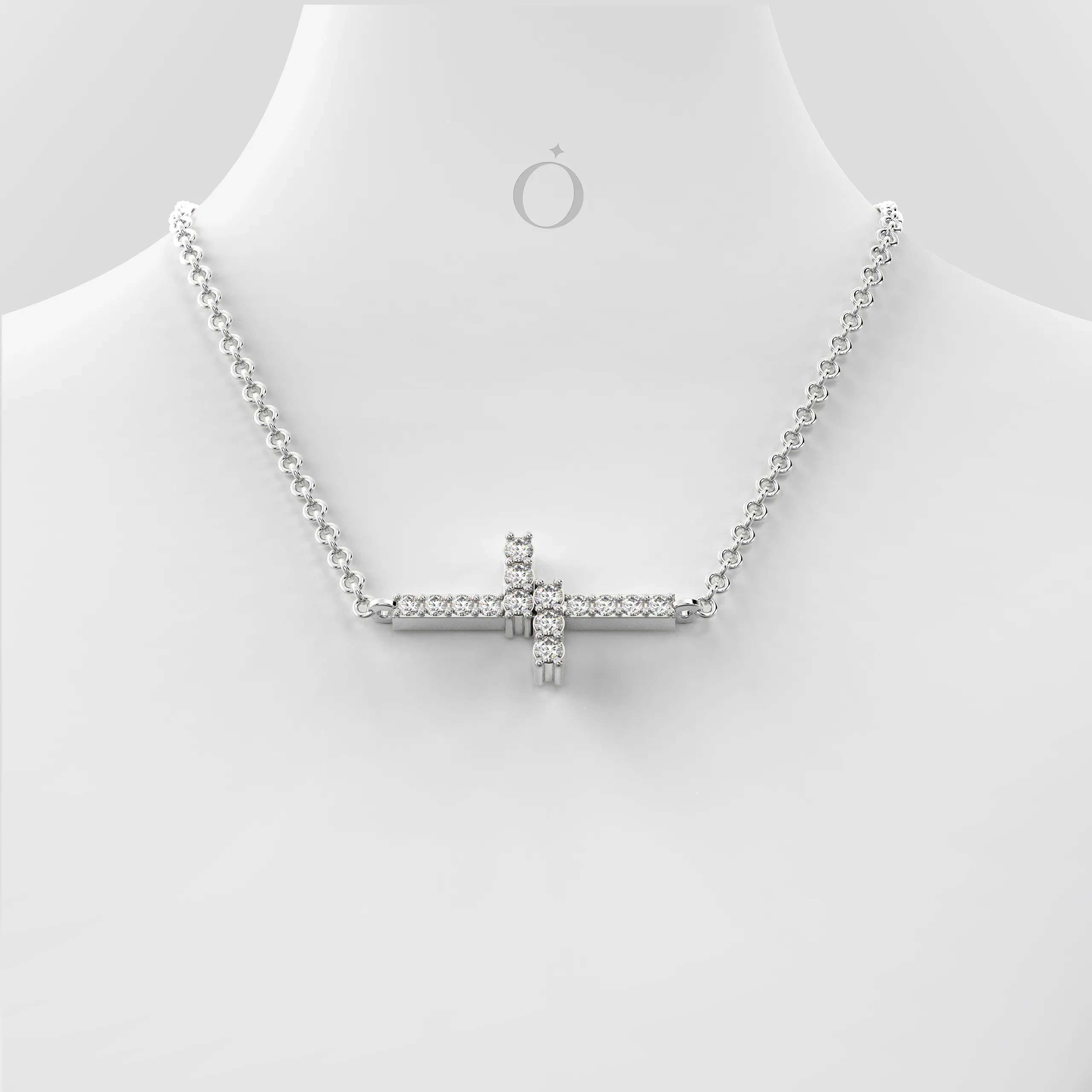 Lunacross Diamond Necklace