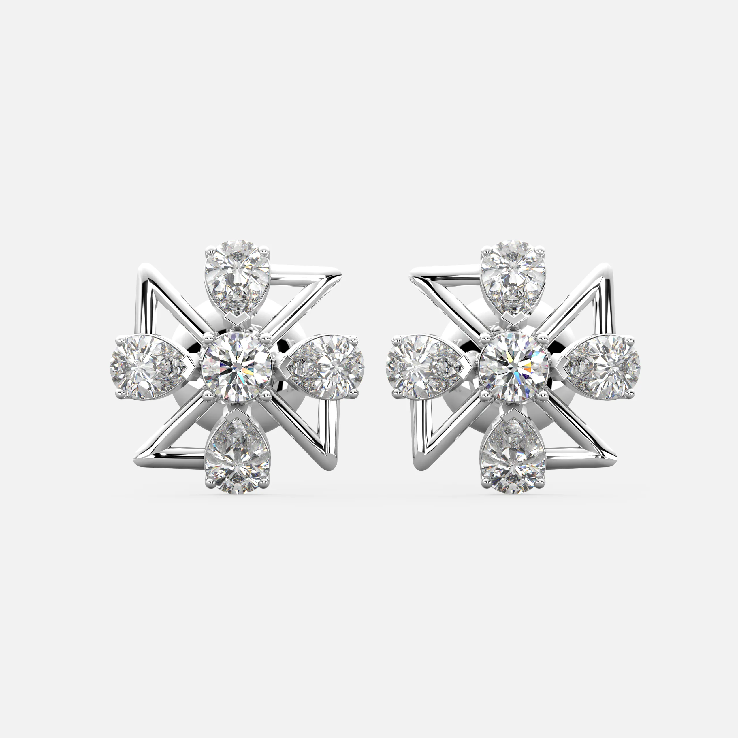 Radiant Starburst Blossom Earrings