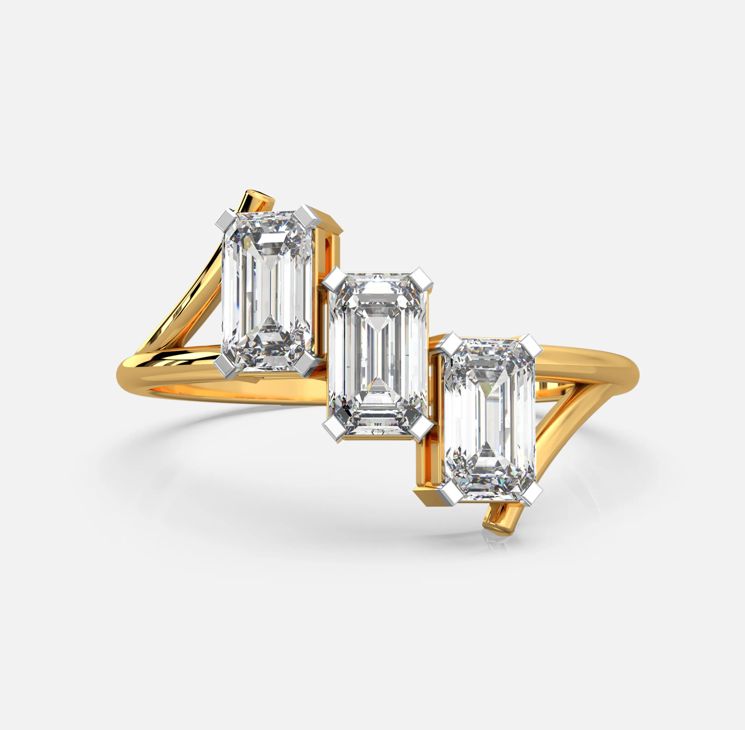 Emerald Triple Grace Ring