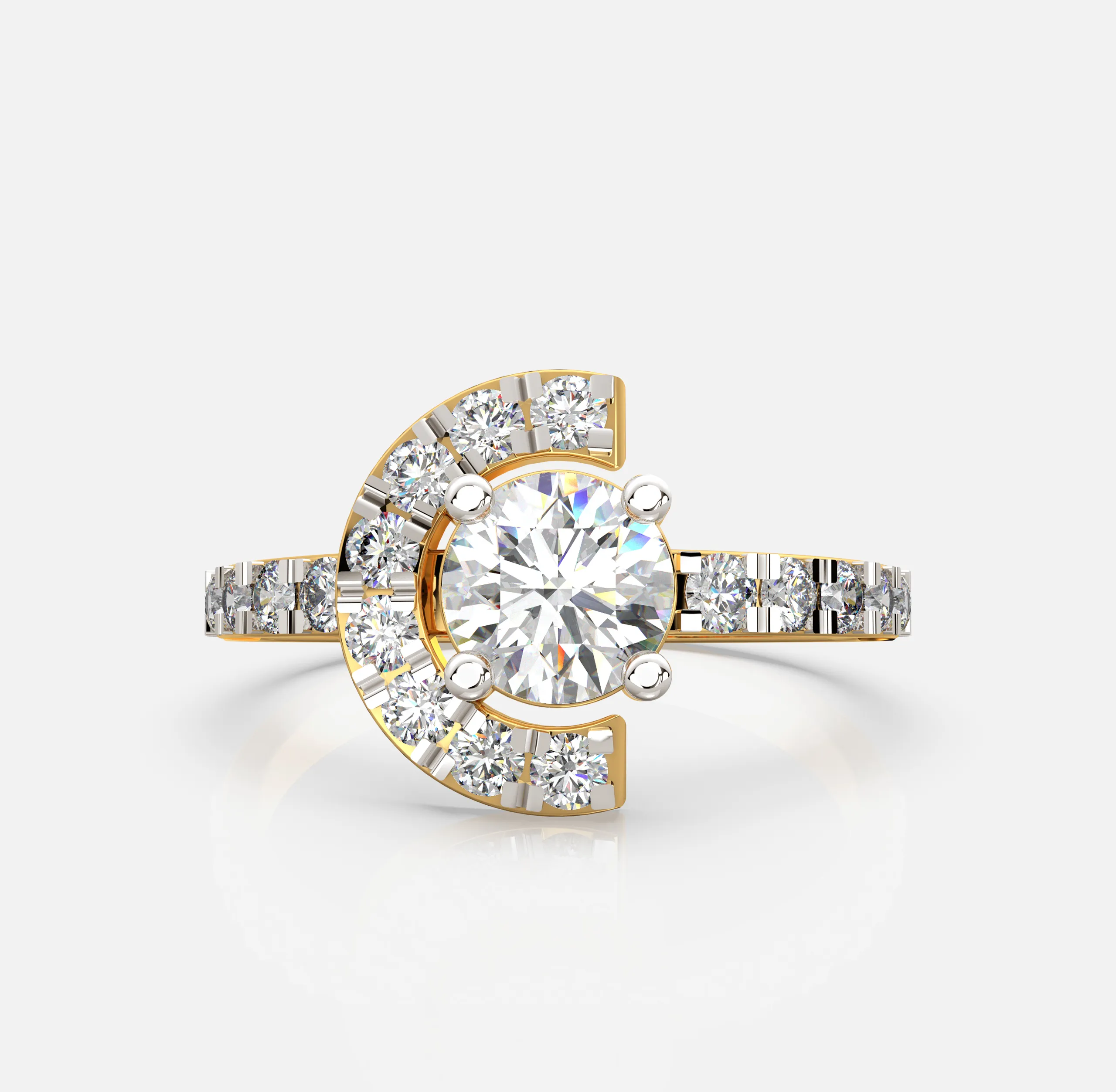 Luna Curve Diamond Ring