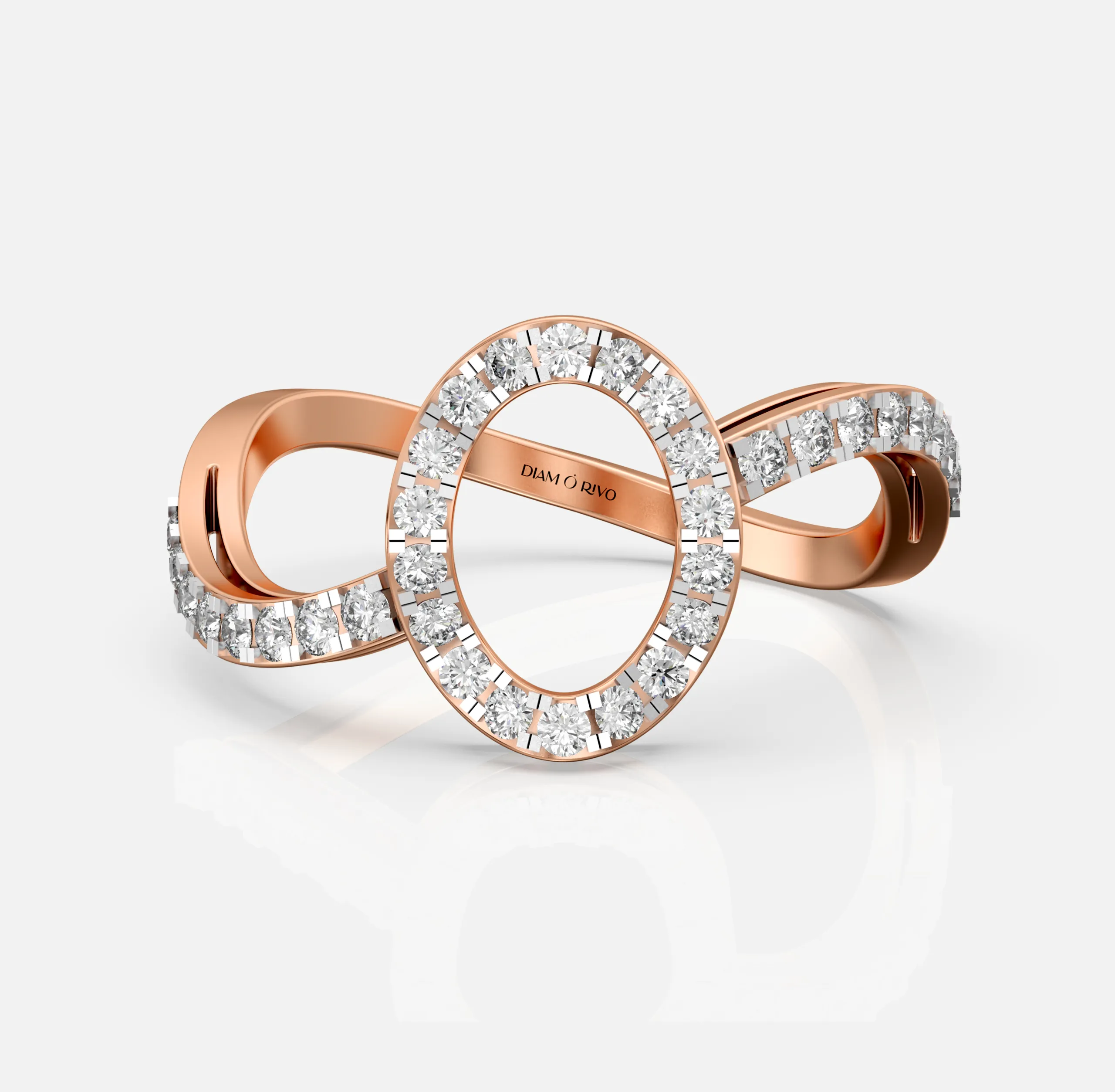 Endless Oval Diamond Ring