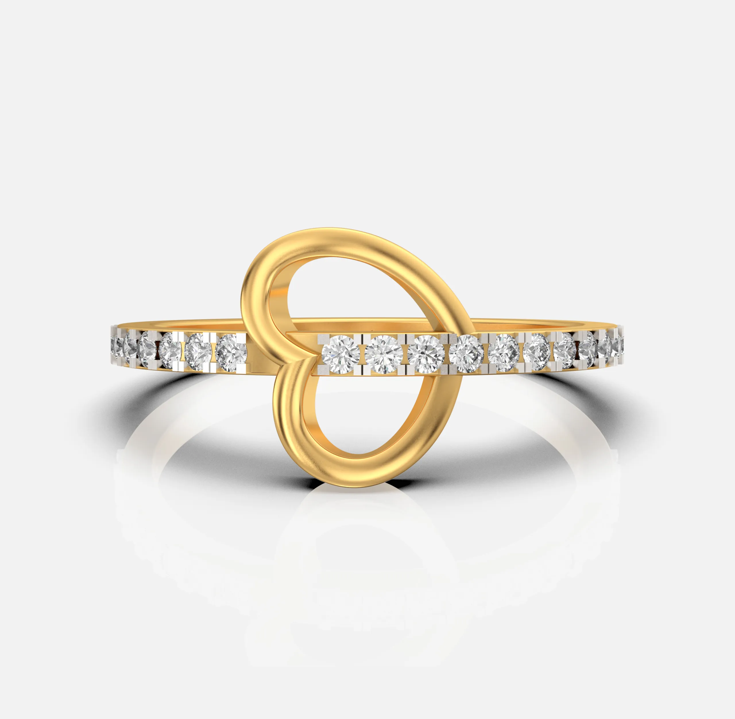 Linked Infinity Diamond Ring