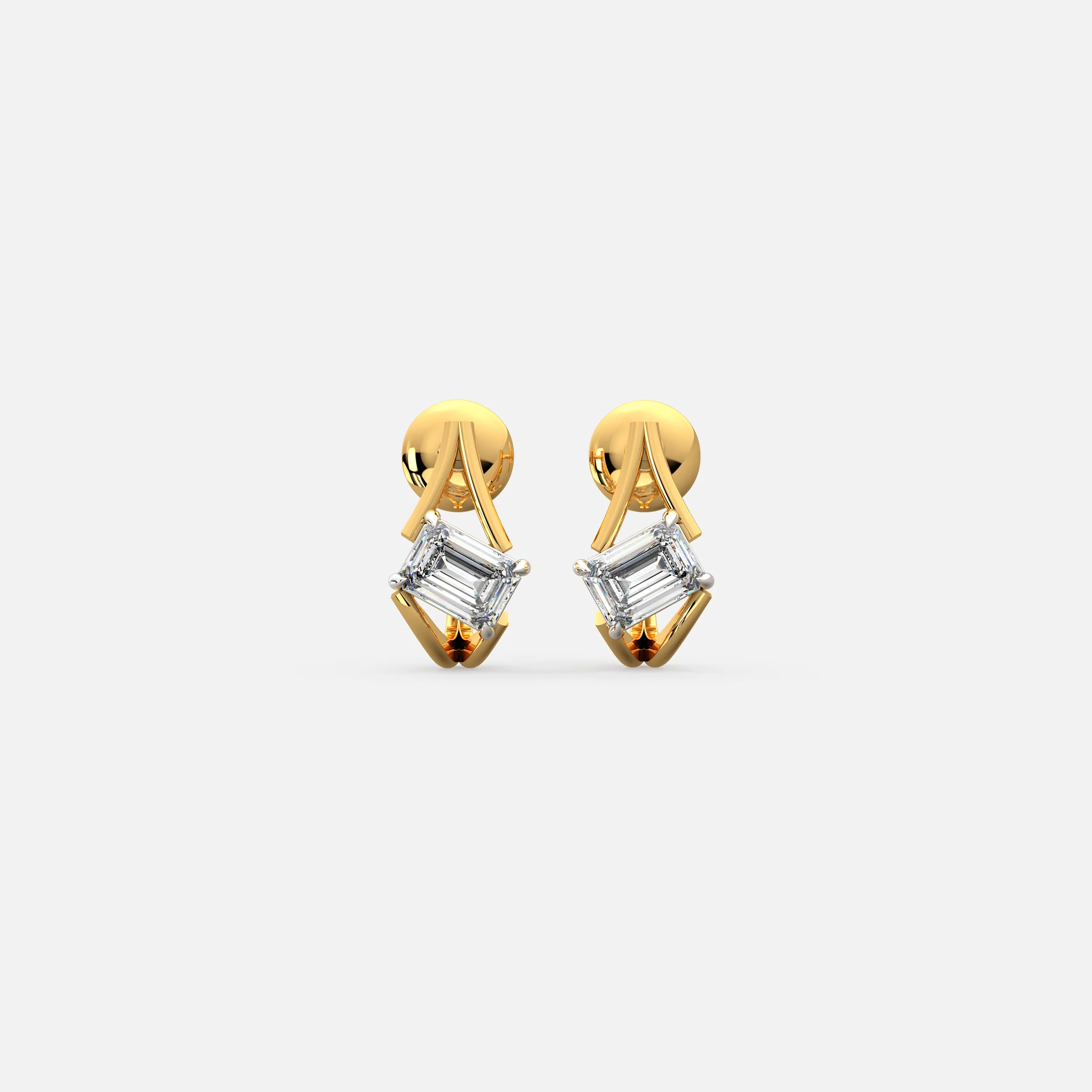 Radiant Edge Diamond Studs