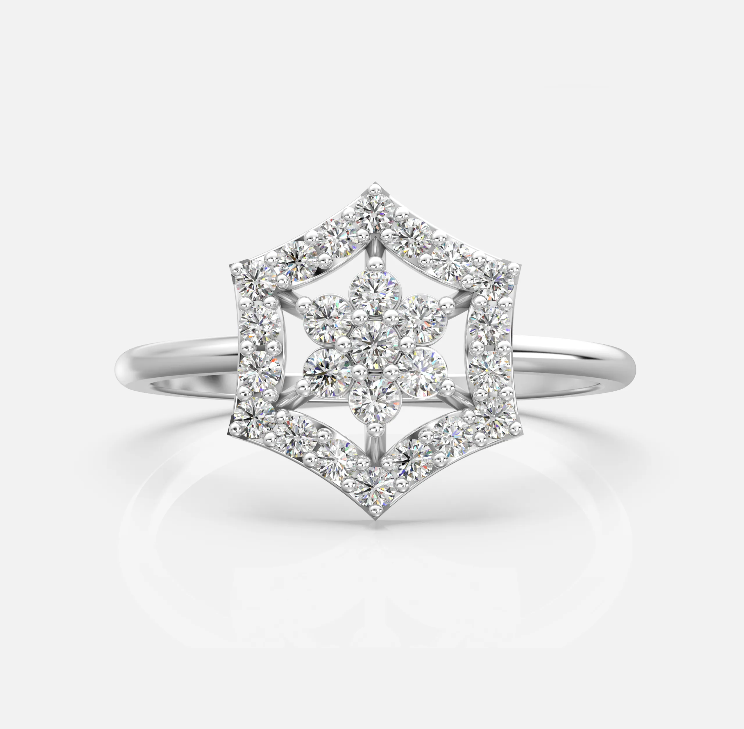 Hexa Bloom Diamond Ring