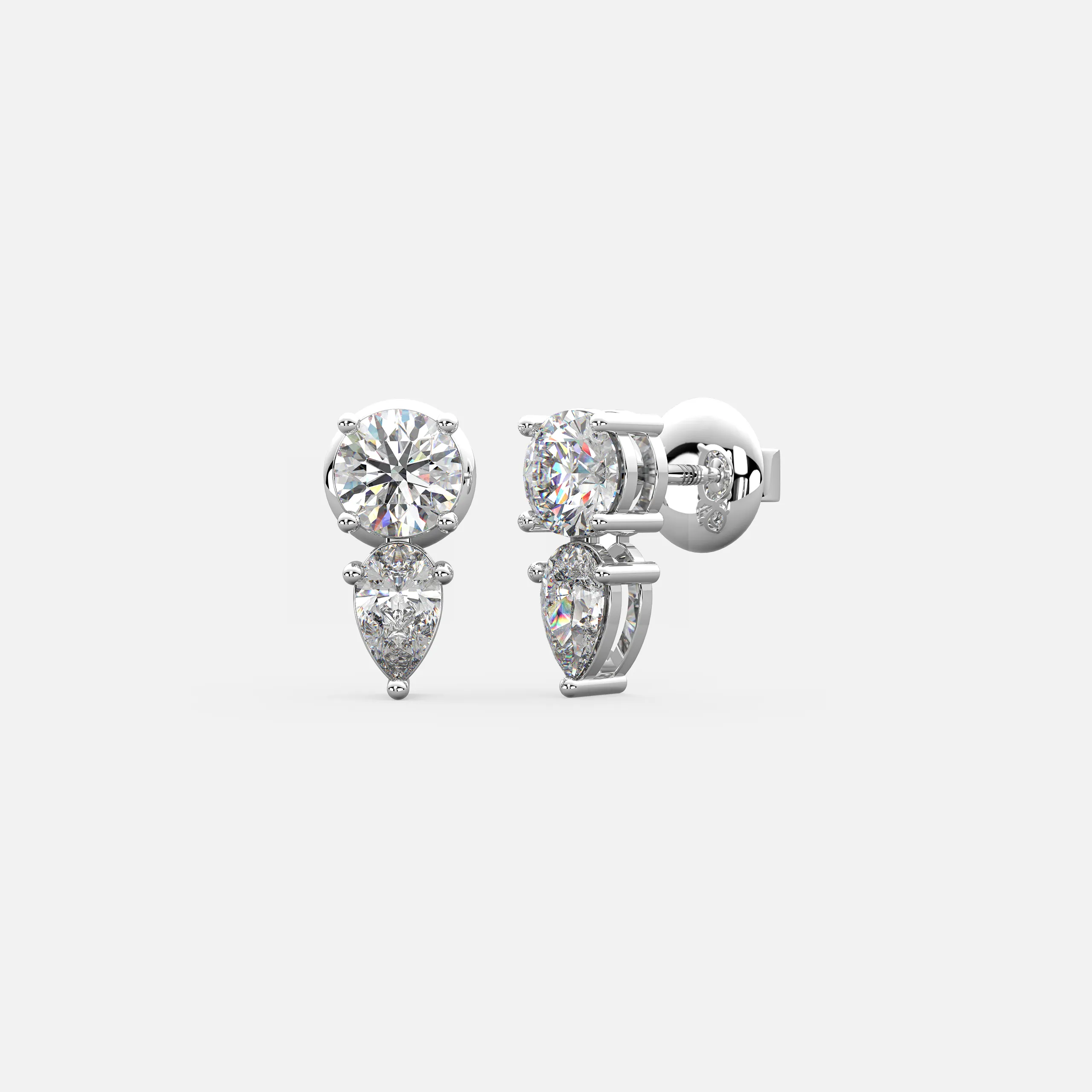 Duo Spark Diamond Earrings
