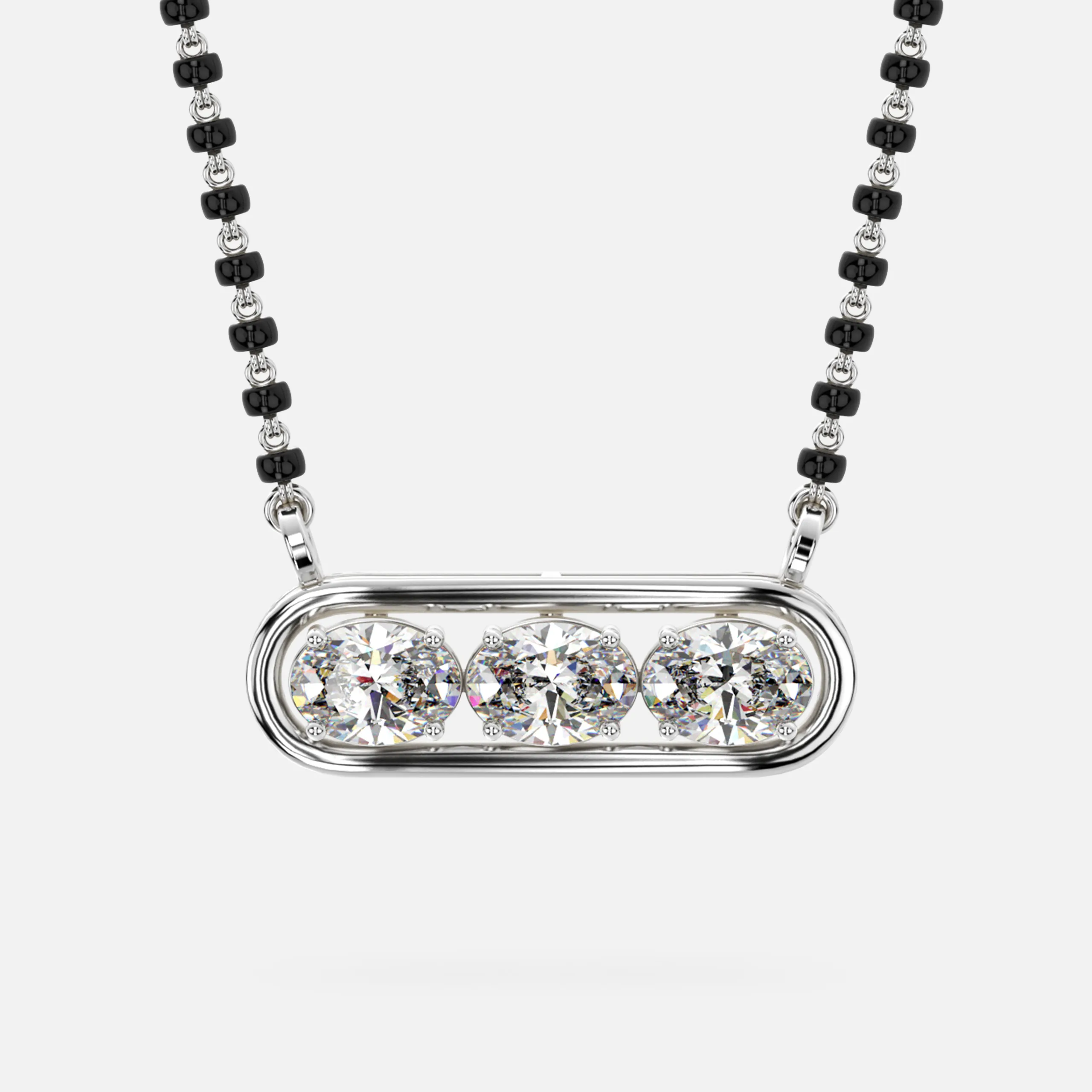 Trinity Bar Diamond Mangalsutra