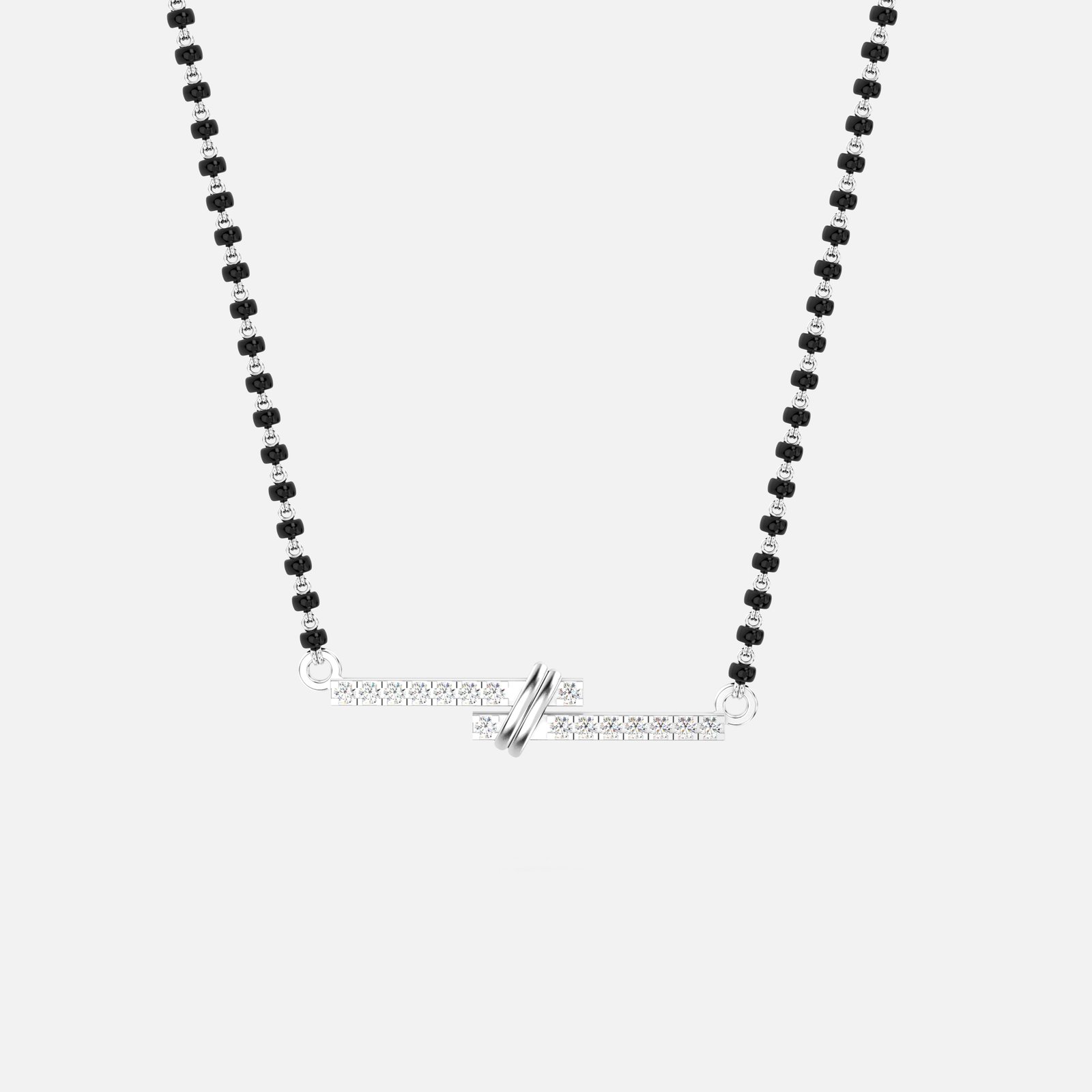 Parallel Diamond Mangalsutra