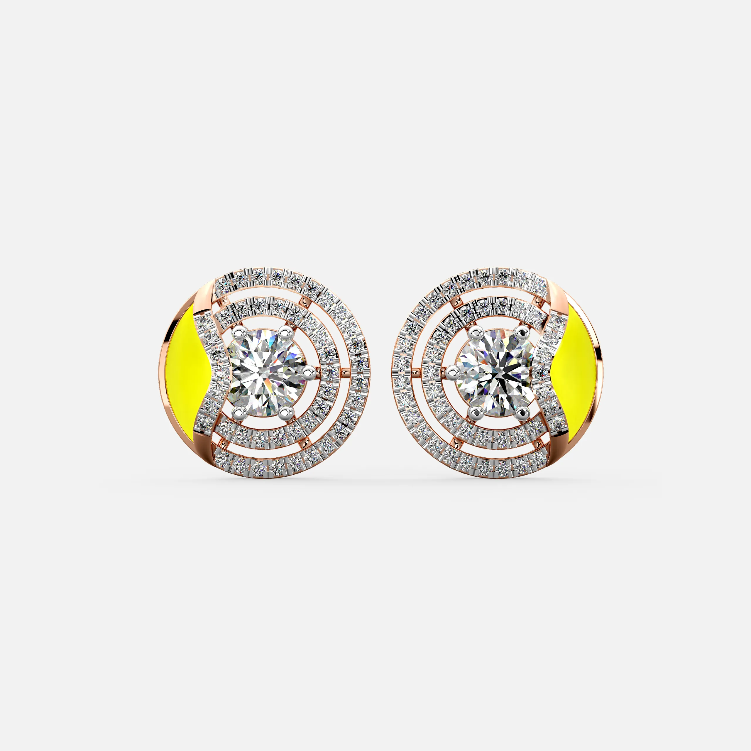 Solar Radiance Diamond Earrings