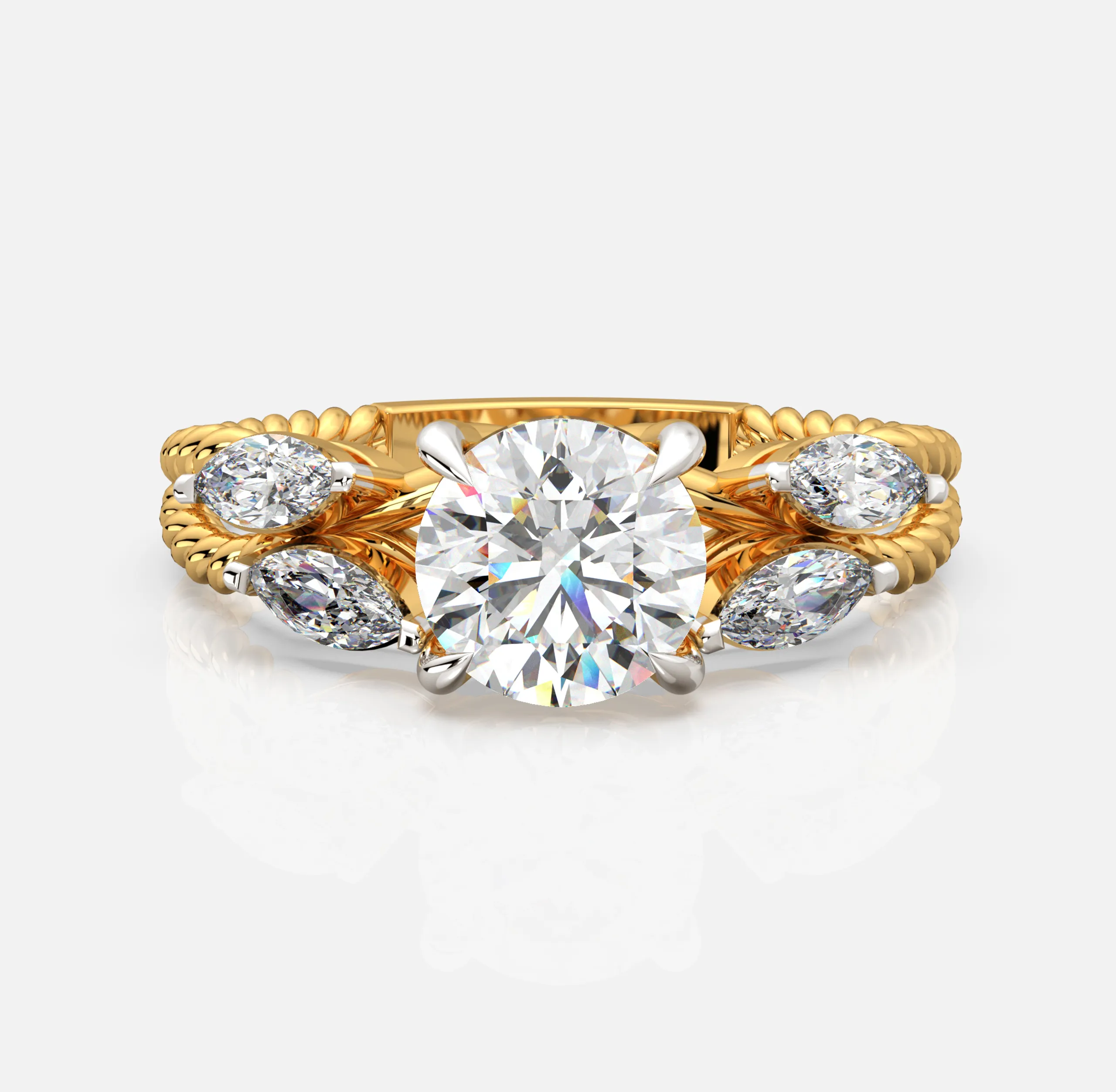 Rivara Twist Diamond Ring