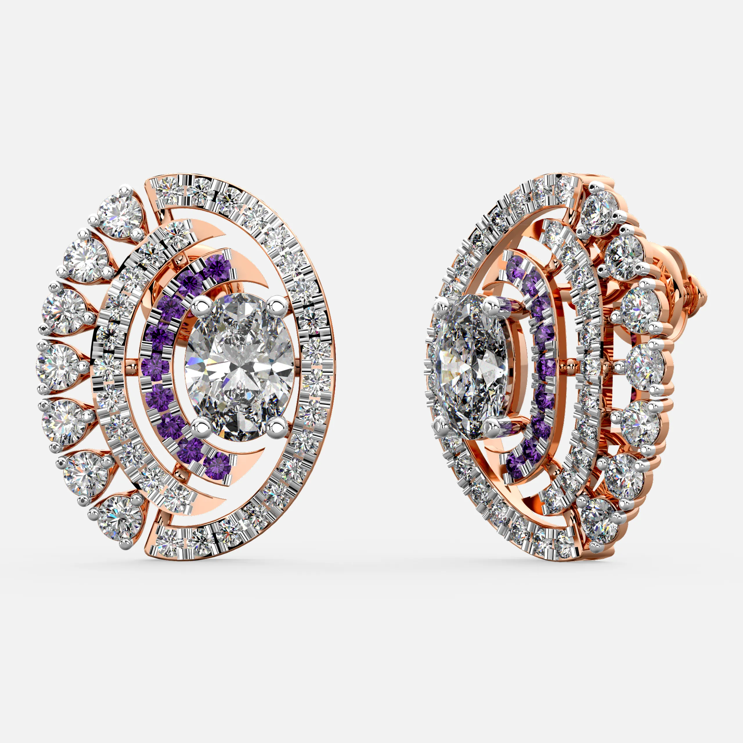 Twilight Orbit Diamond Earrings