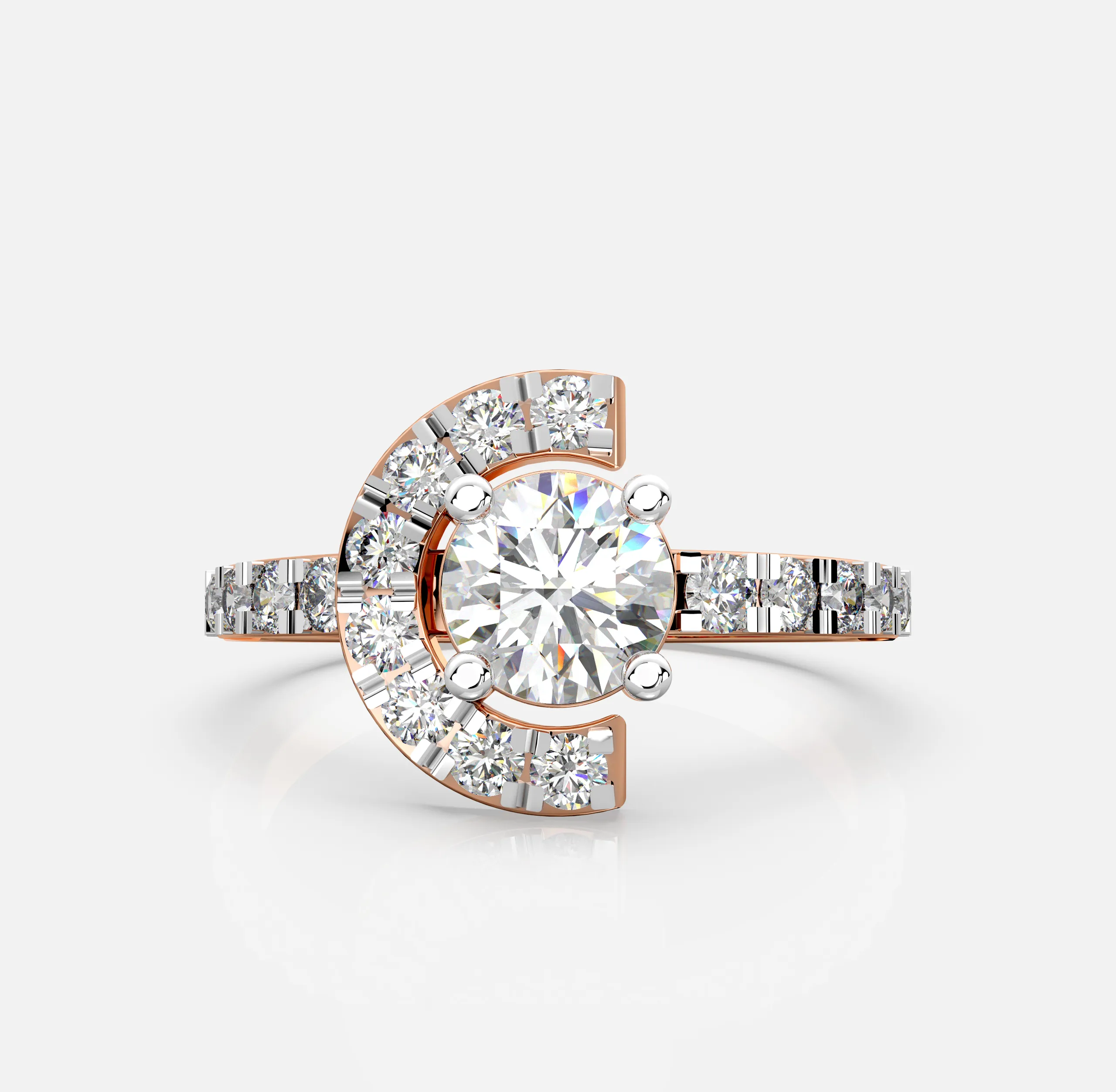Luna Curve Diamond Ring