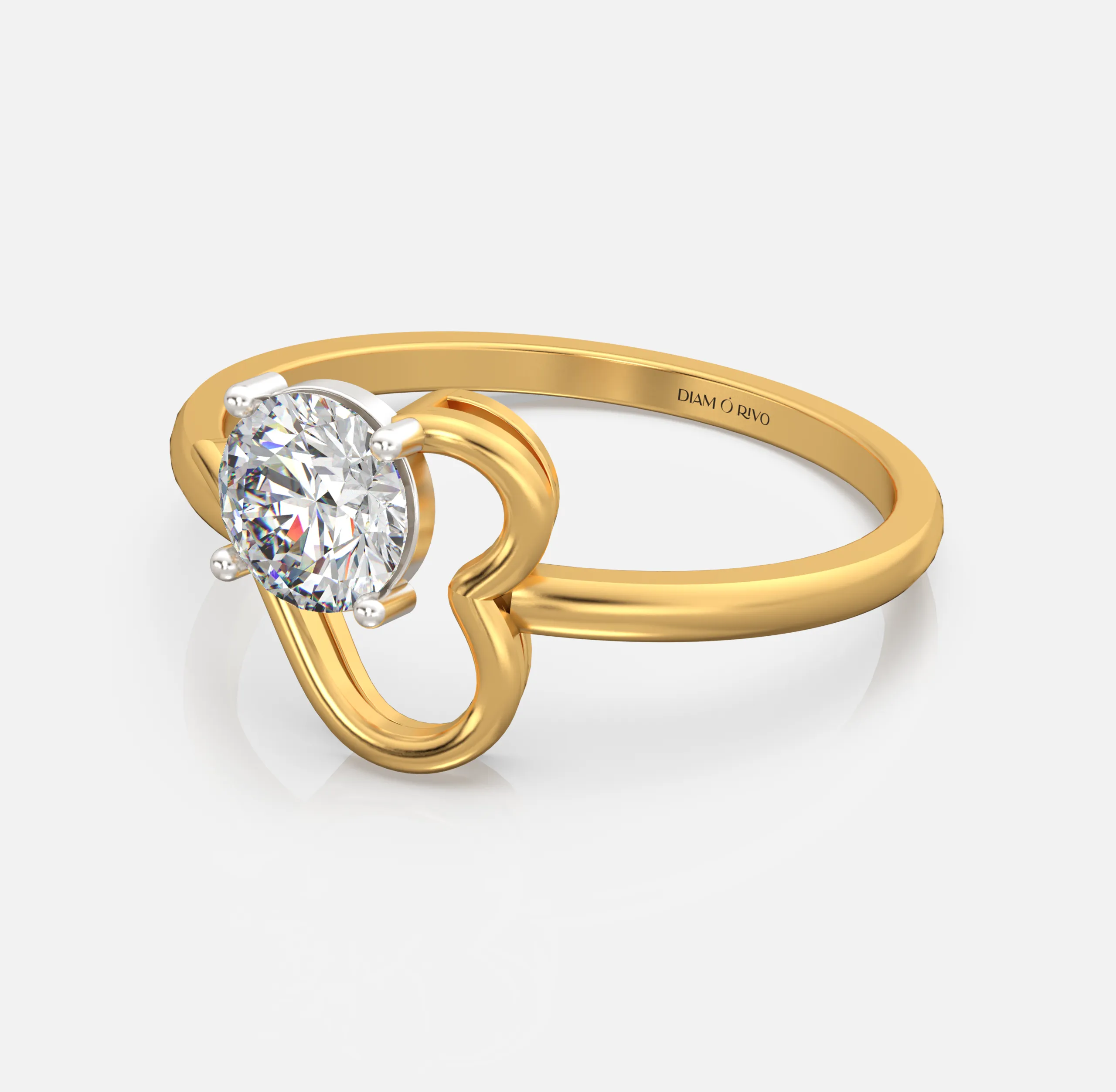 Heart Loop Diamond Ring