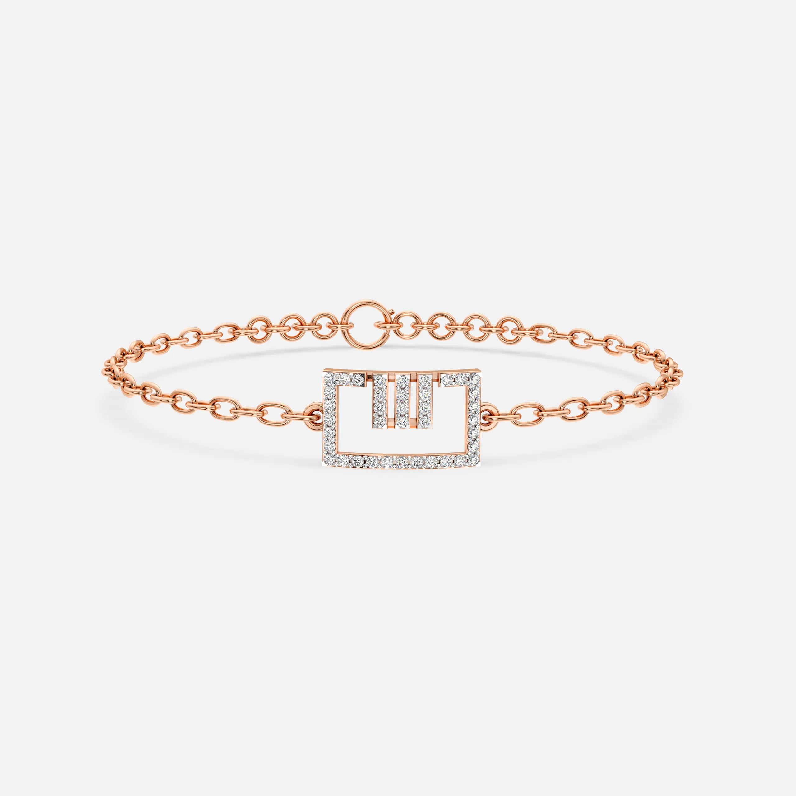 Geometric Diamond Bracelet