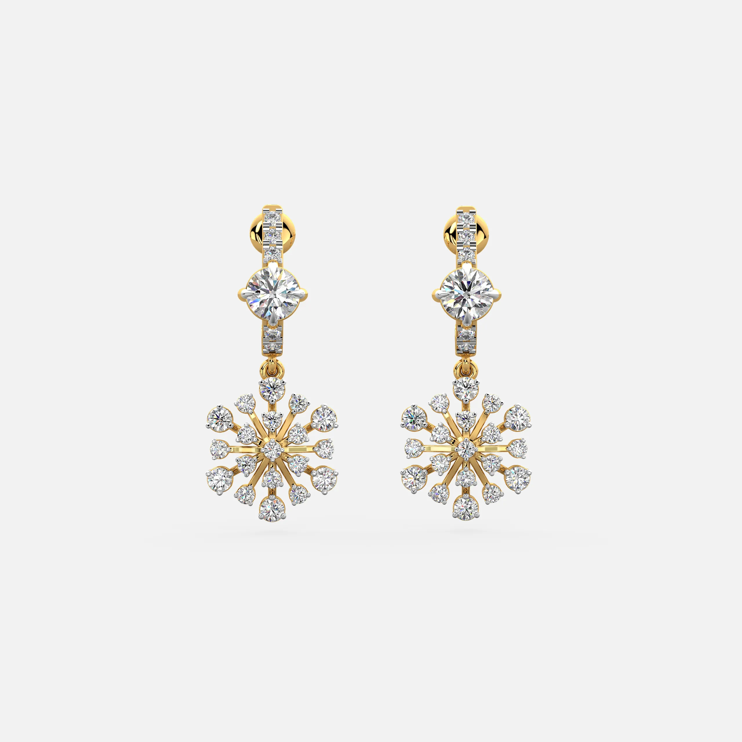 Frost Bloom Diamond Earrings