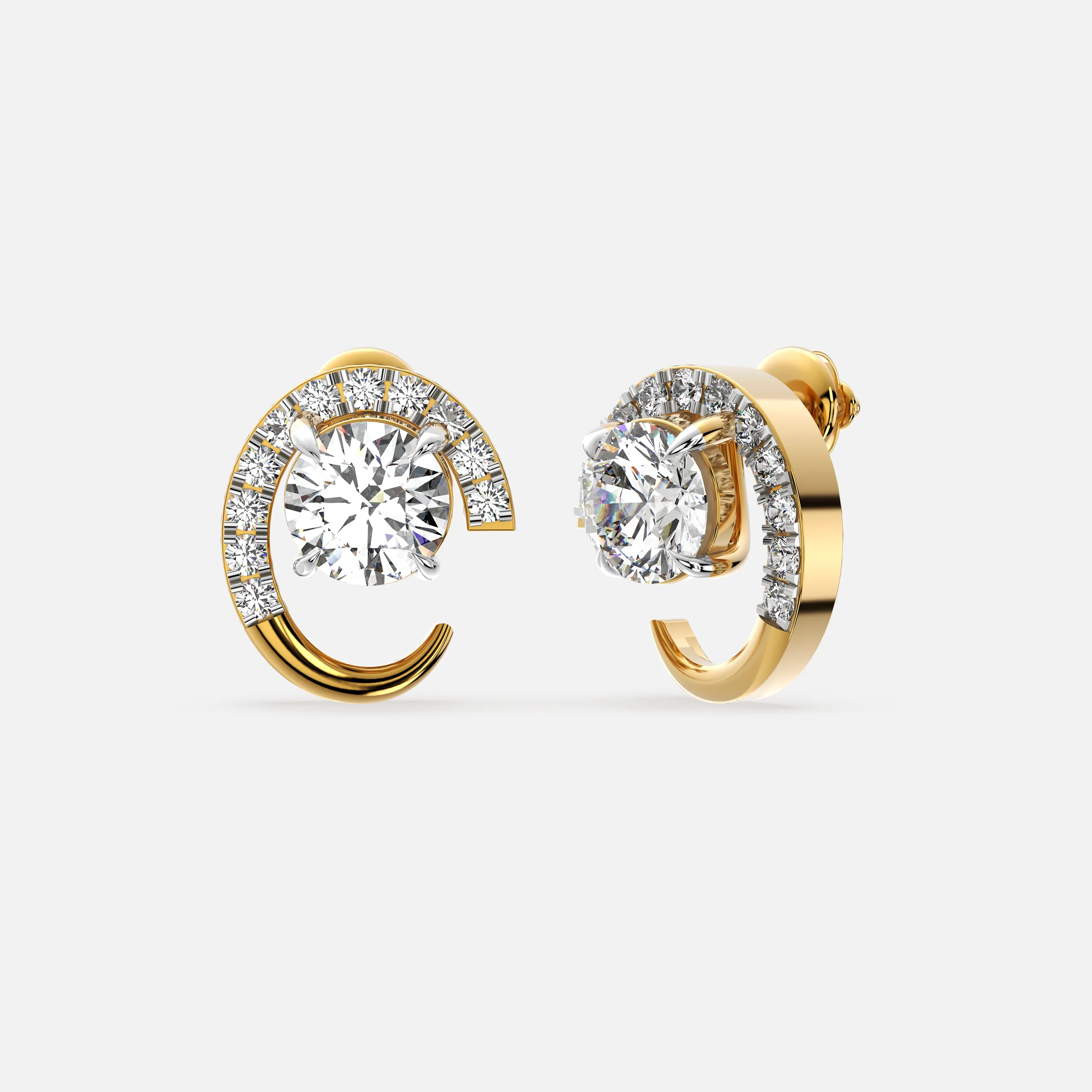 Celestial Curve Diamond Earrings