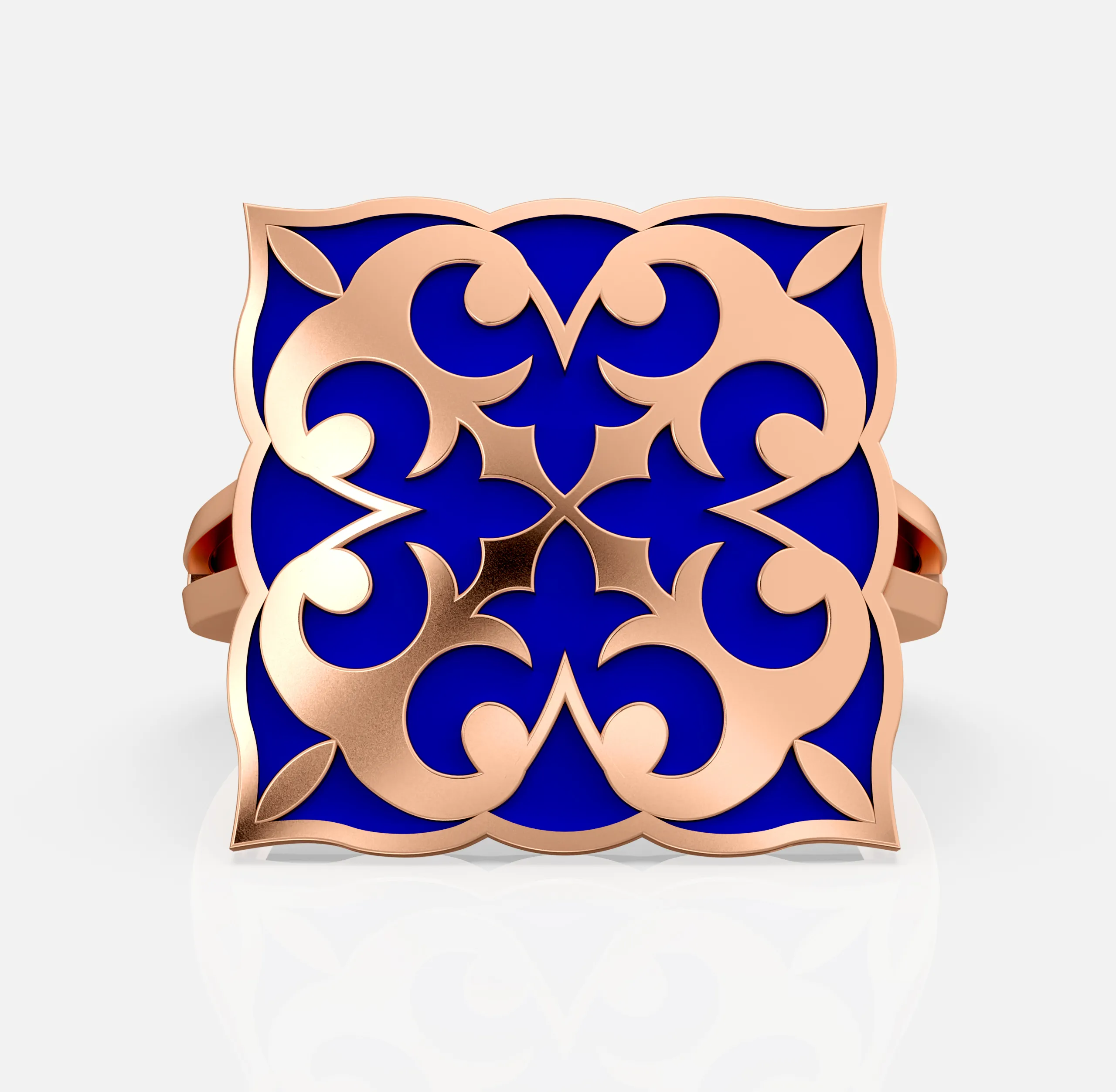 Orvella Regal Motif Ring