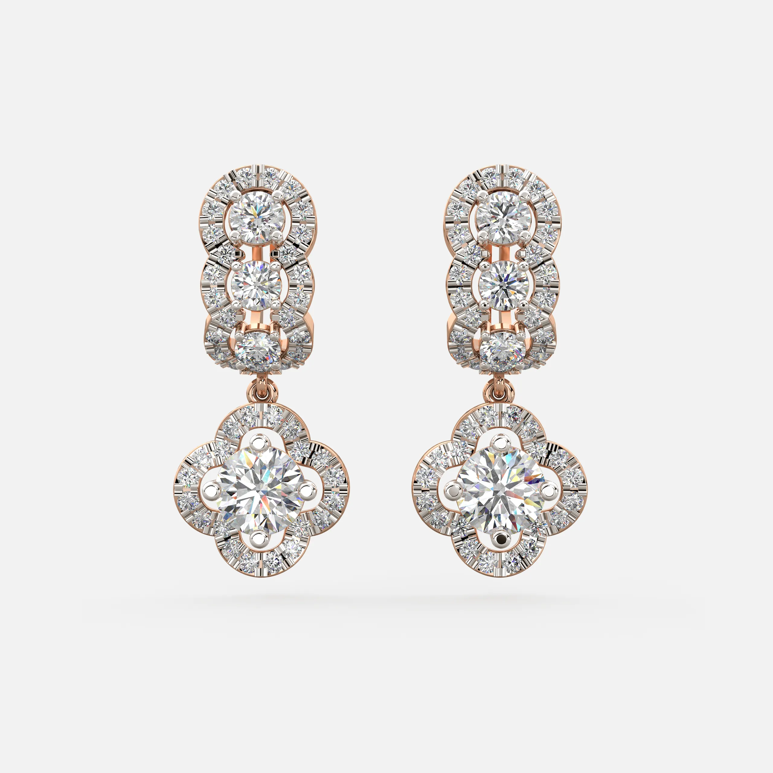 Imperial Clover Diamond Earrings
