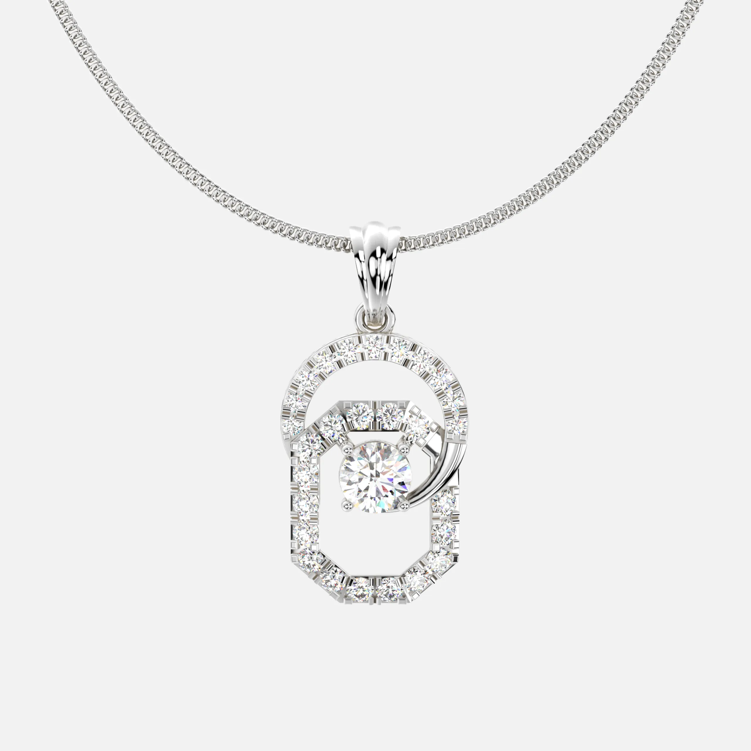 Aura Loop Diamond Pendant