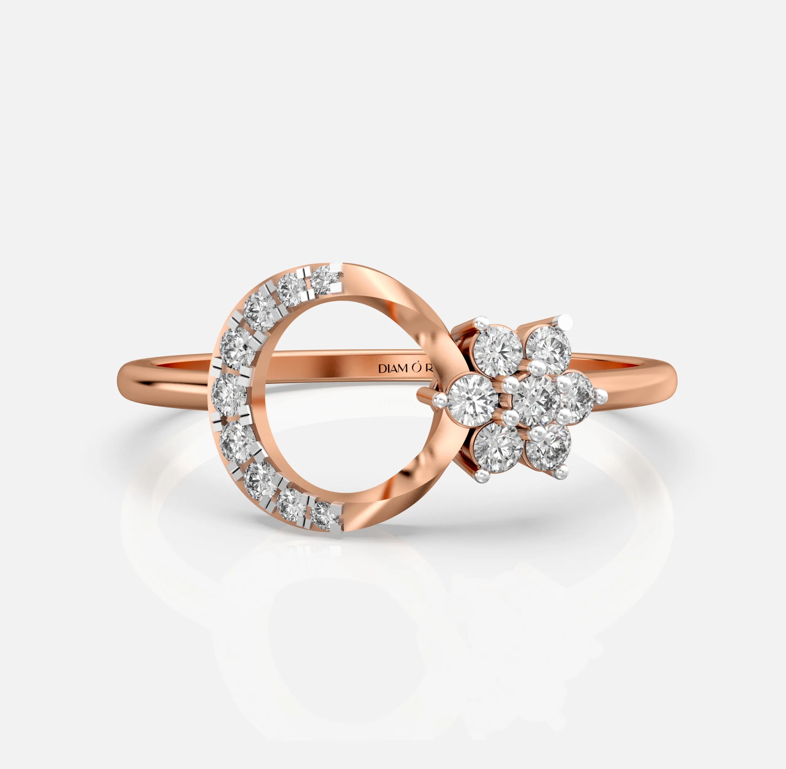 Orbit Bloom Diamond Ring