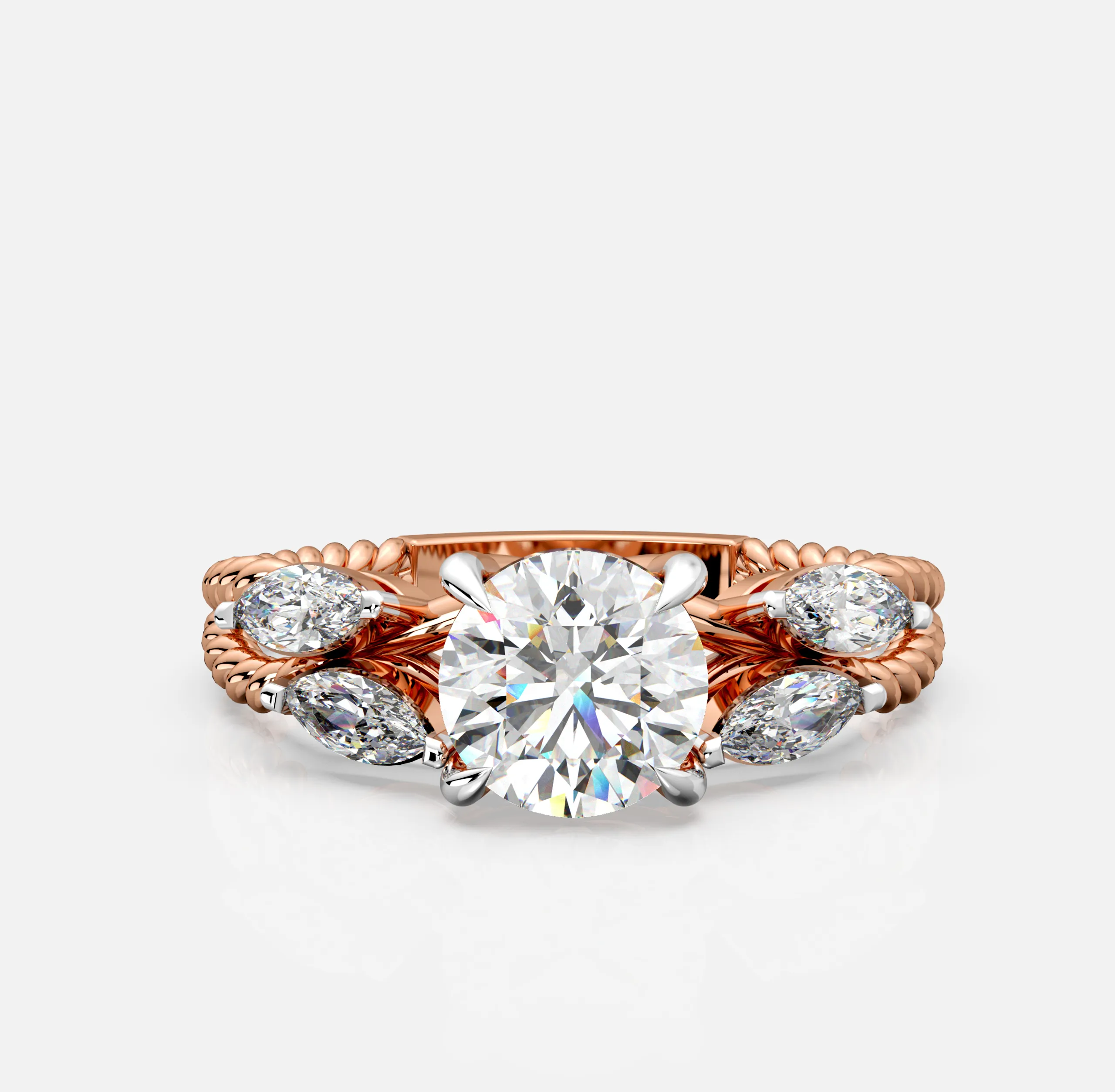 Rivara Twist Diamond Ring