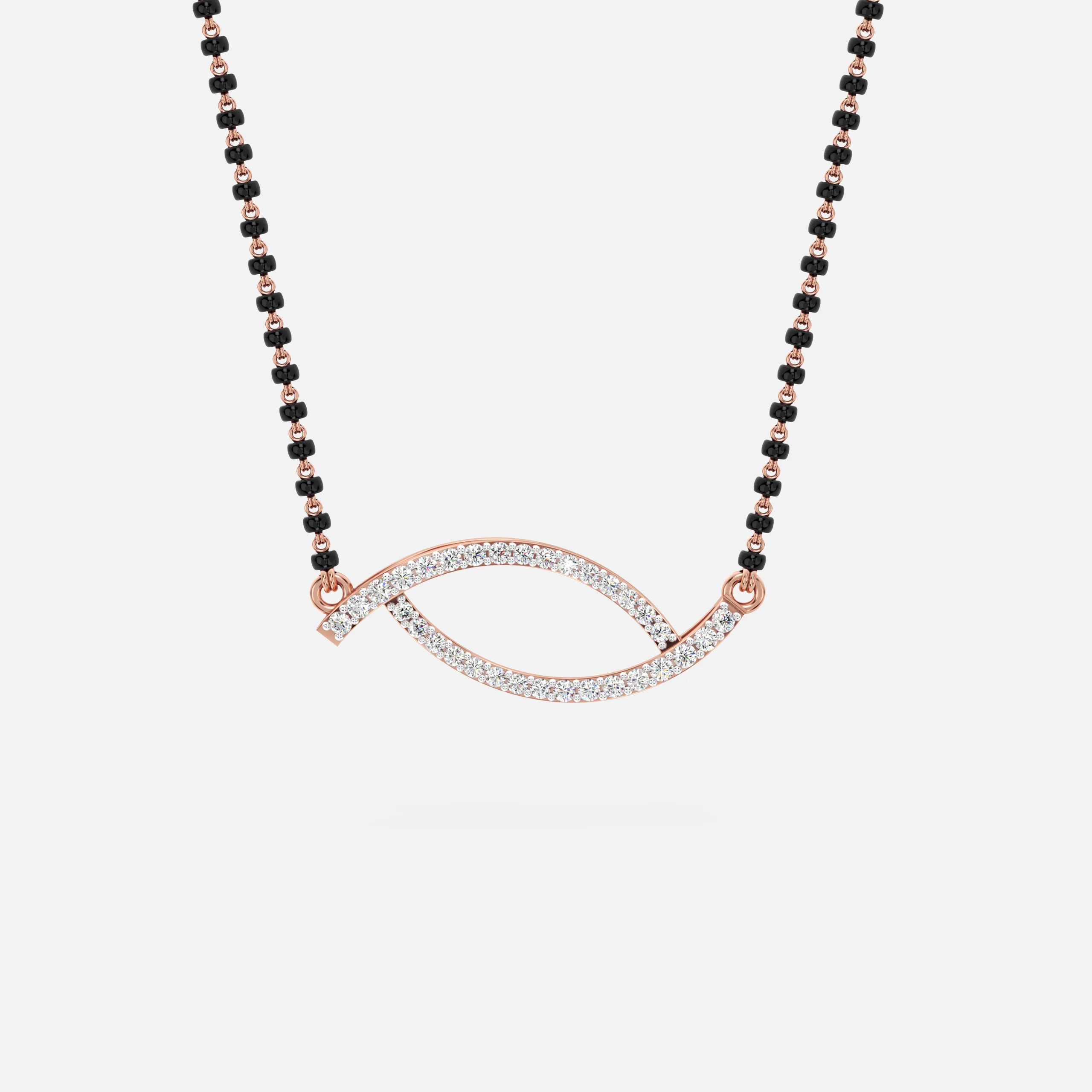 Diamond Swirl Mangalsutra