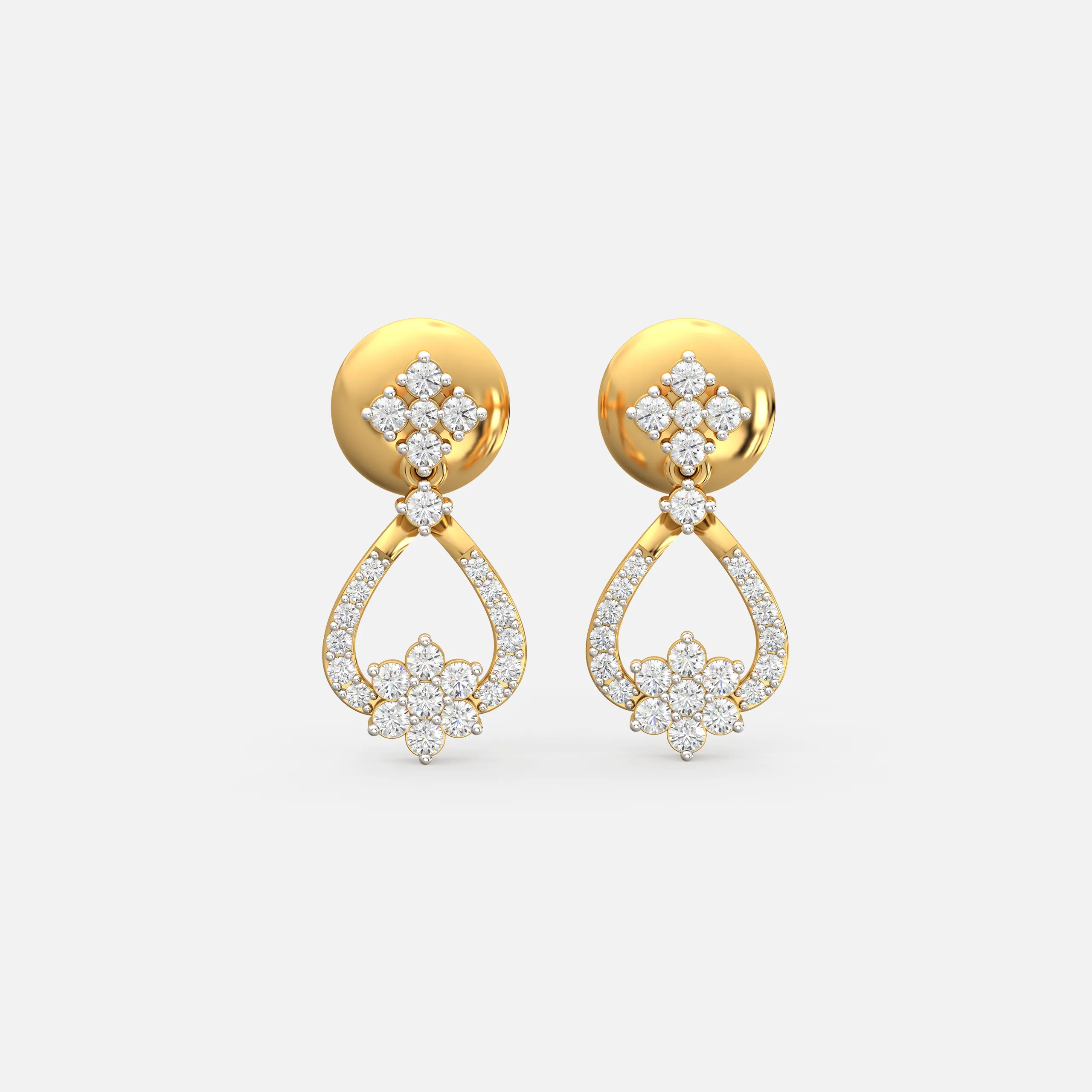 Floral Teardrop Earrings