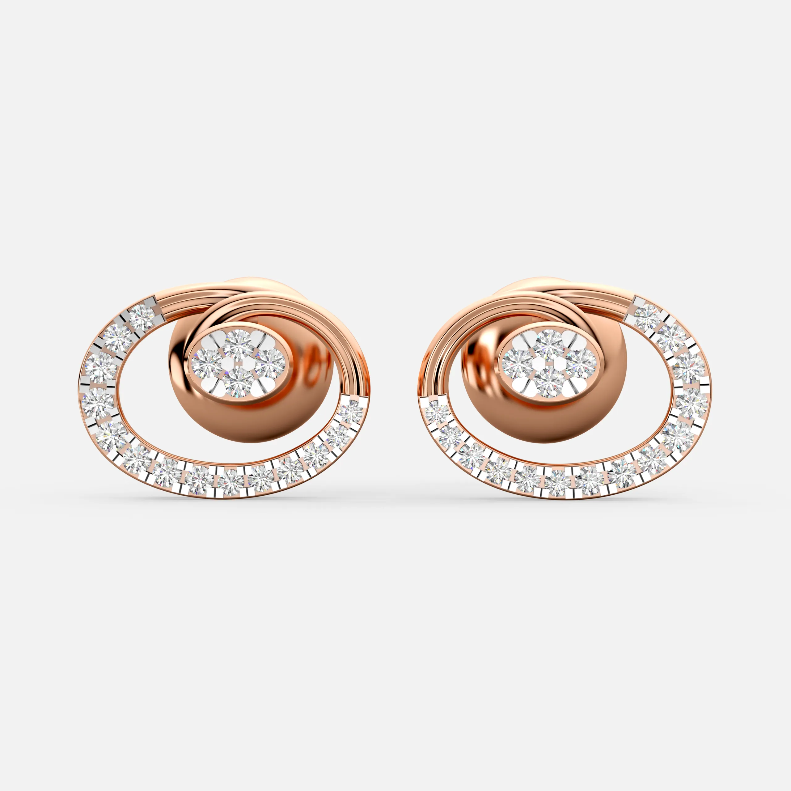 Luna Orbit Diamond Earrings