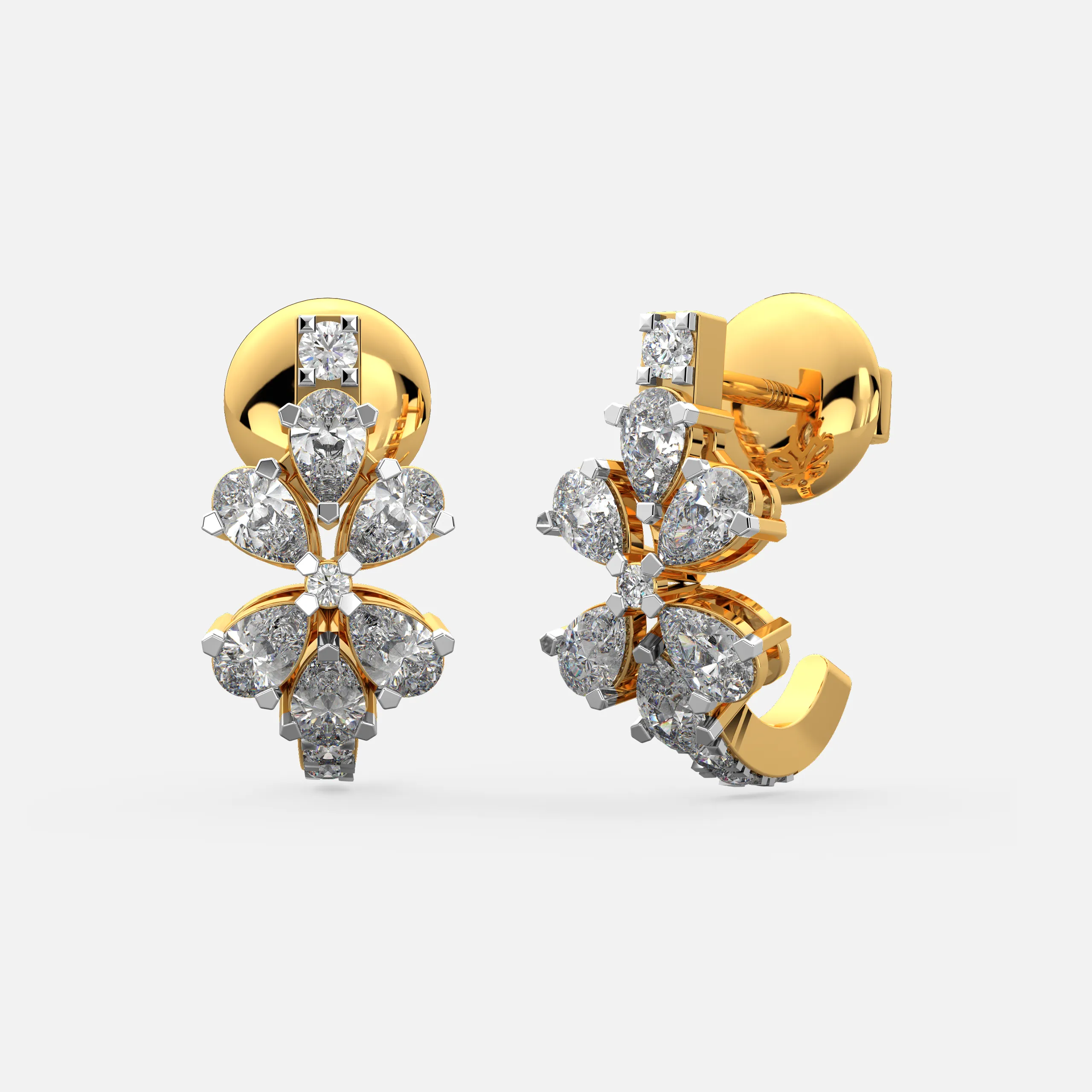 Timeless Floral Diamond Earrings