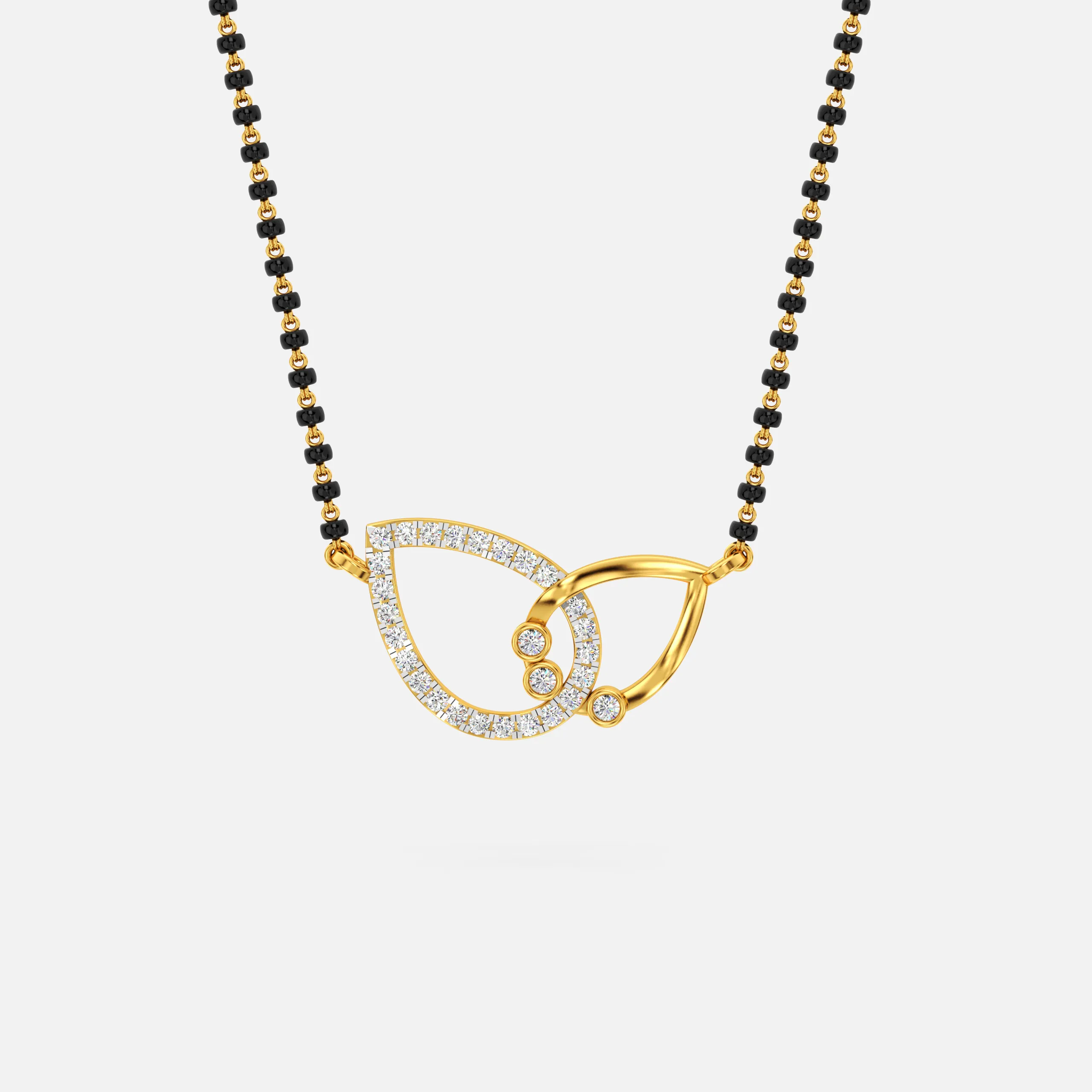 Twin Loop Diamond Mangalsutra