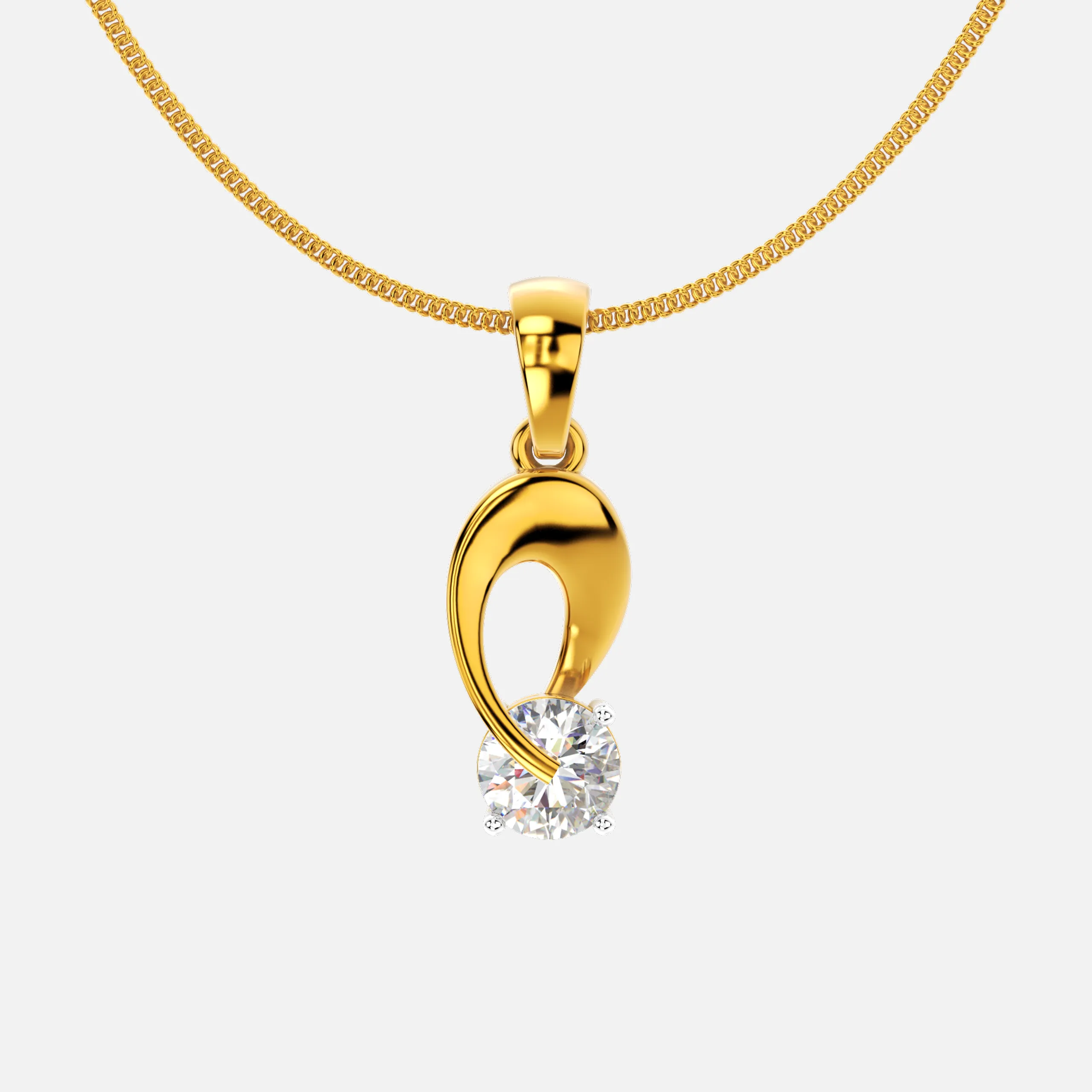 Eternal Curve Diamond Pendant