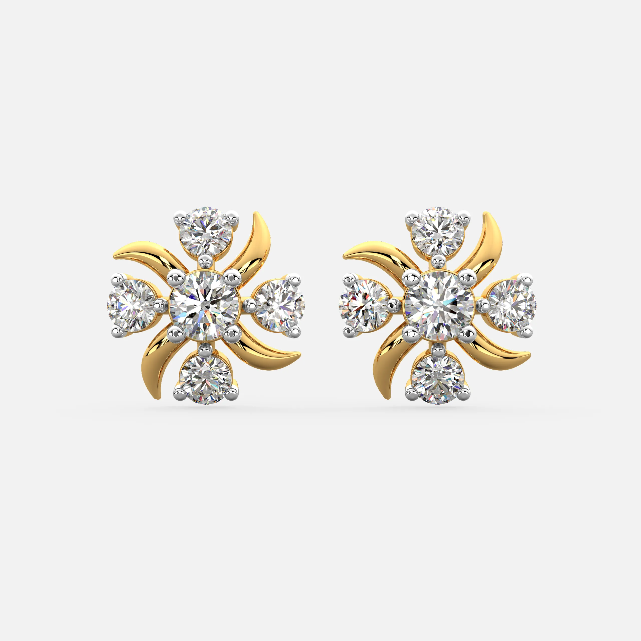 Twilight Bloom Diamond Earrings