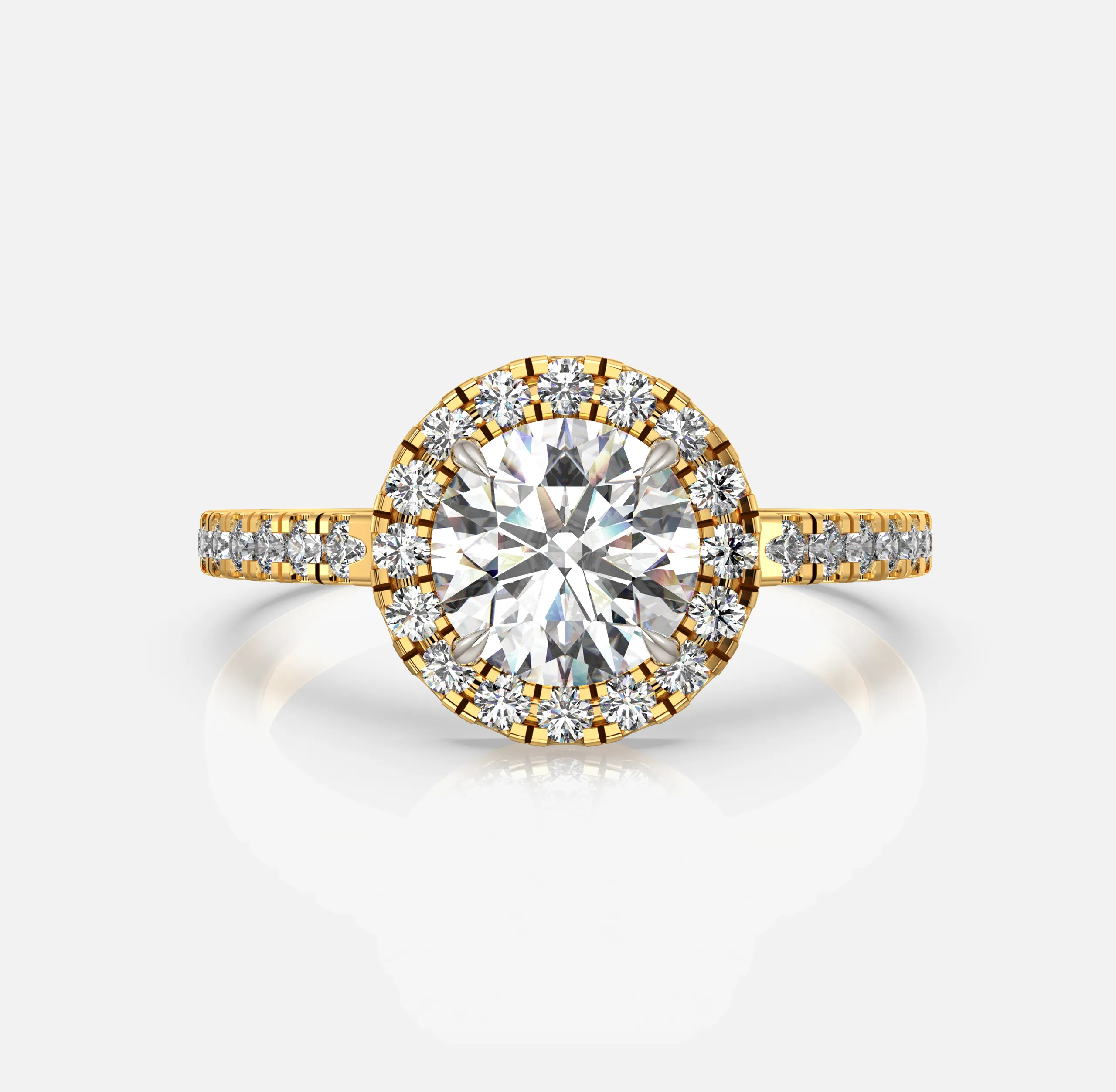 Aura Halo Diamond Ring