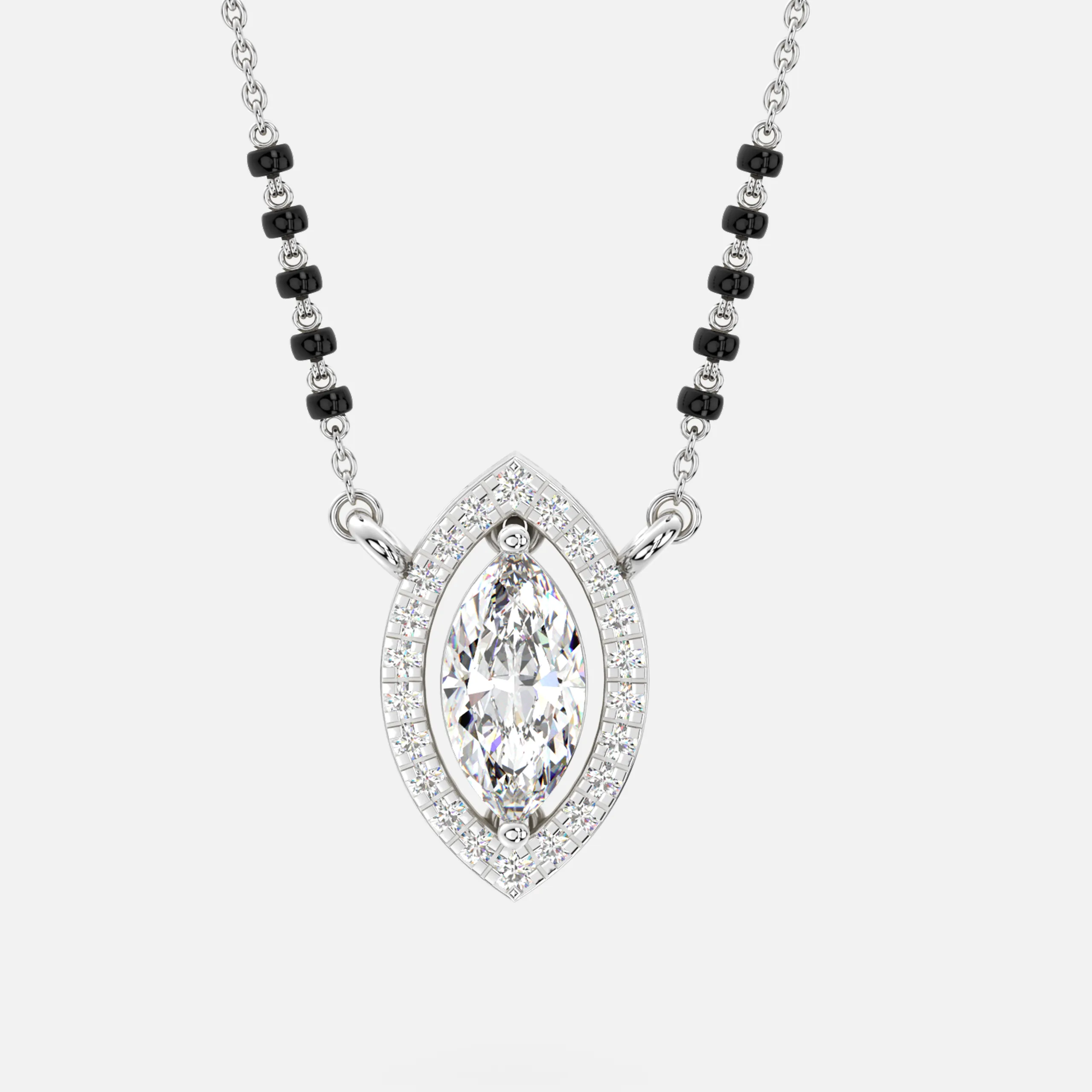 Marquise Diamond Mangalsutra