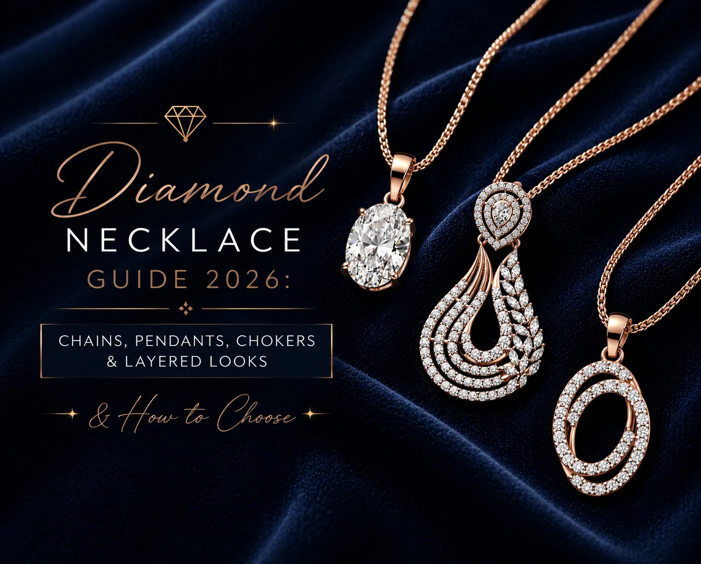 DIAMOND NECKLACE GUIDE 2026: CHAINS, PENDANTS, CHOKERS & LAYERED LOOKS & HOW TO CHOOSE