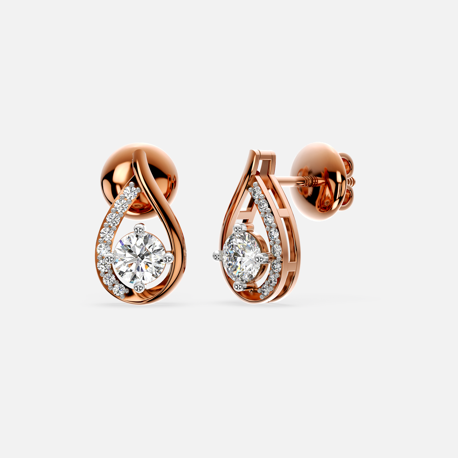 Diva Dewdrop Diamond Earrings