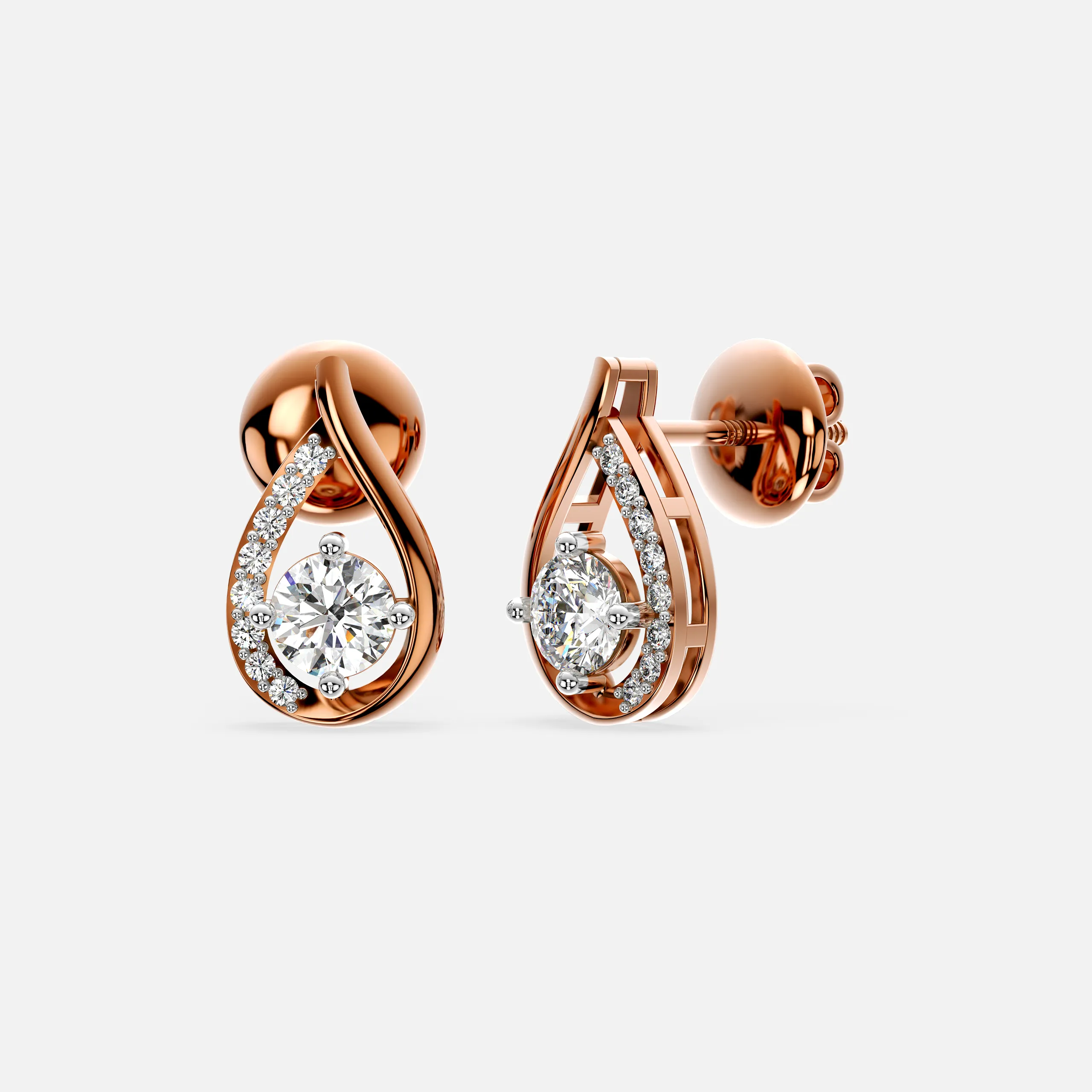 Diva Dewdrop Diamond Earrings