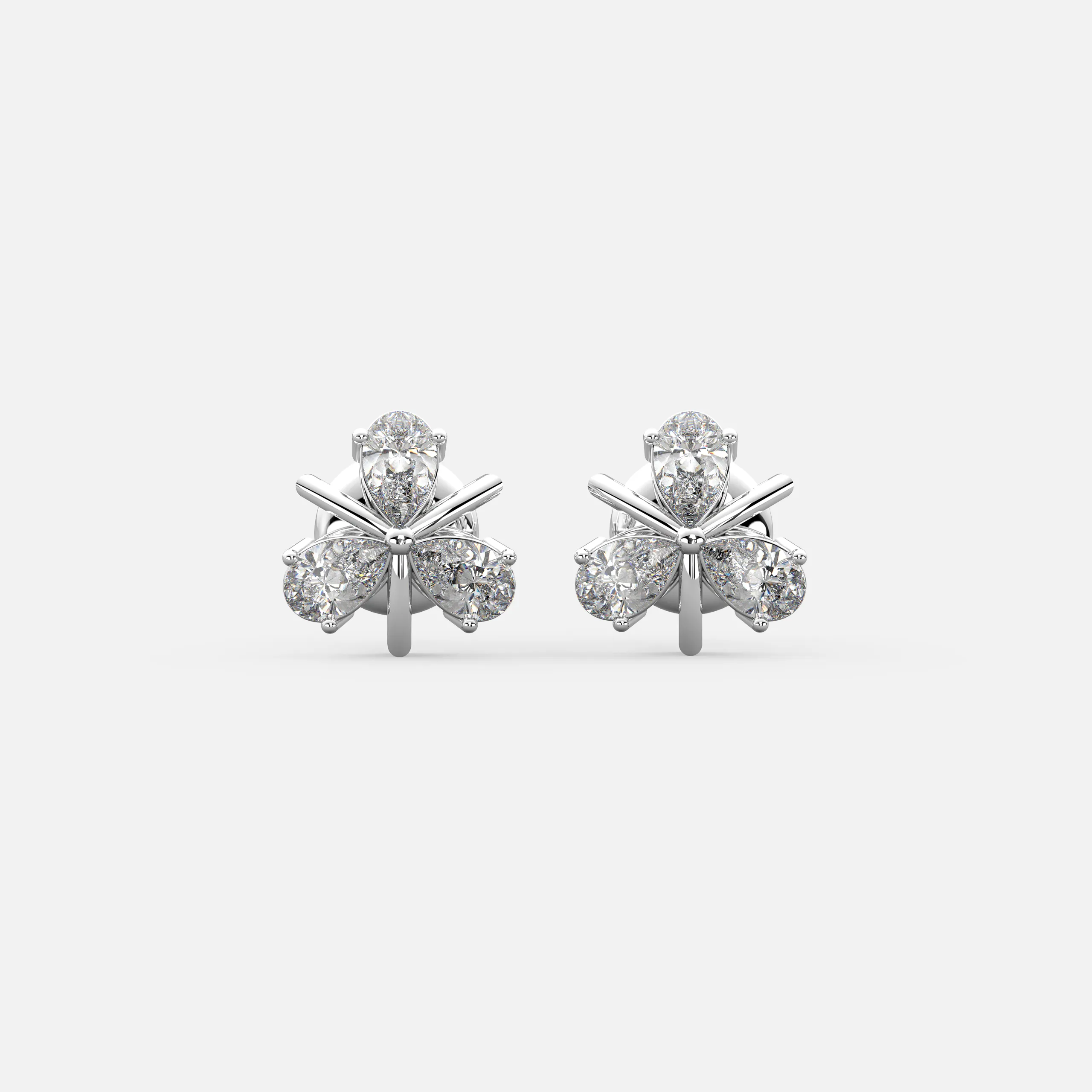 TriPetal Grace Diamond Earrings