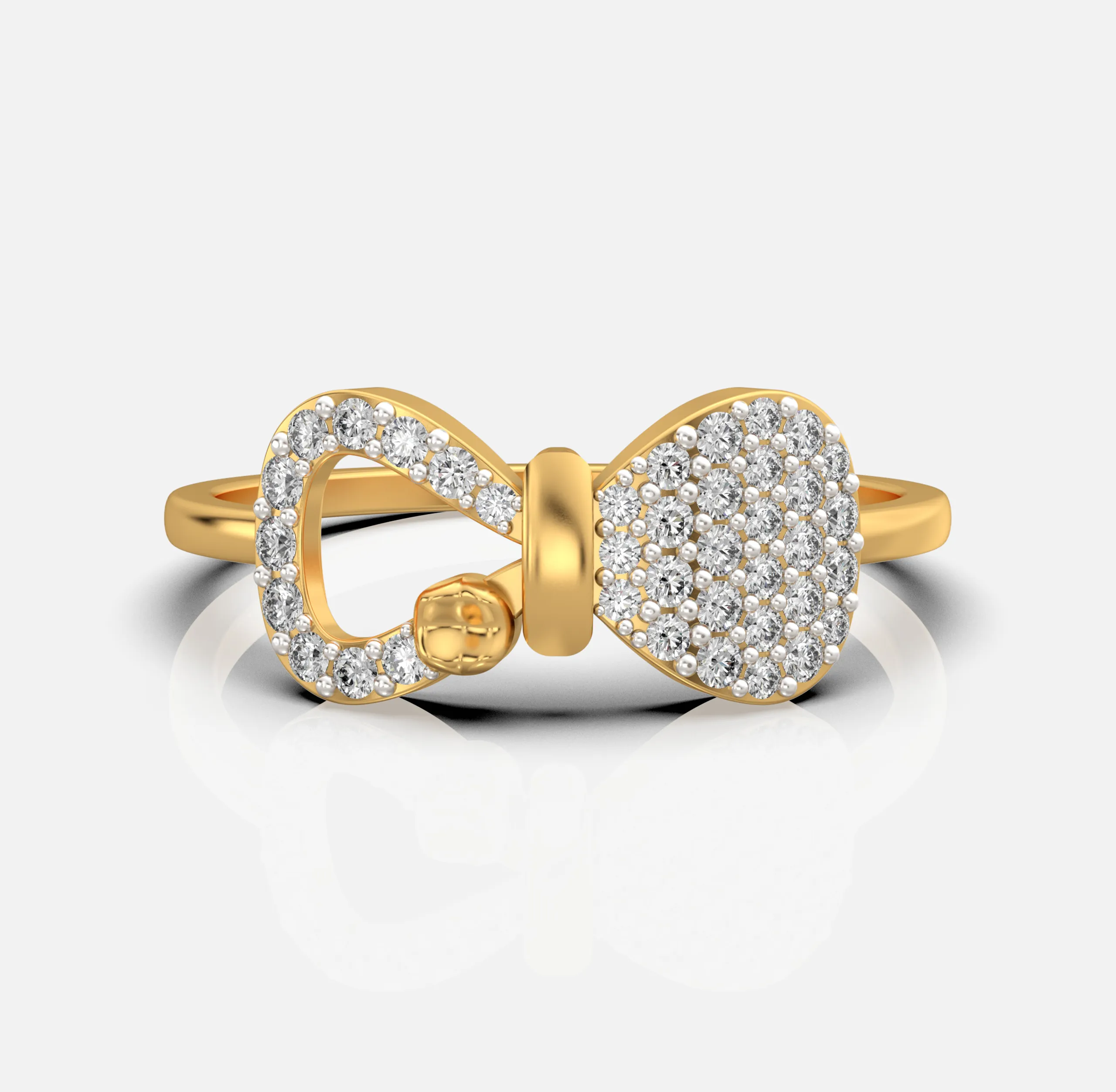 Diamond Loop Disc Ring