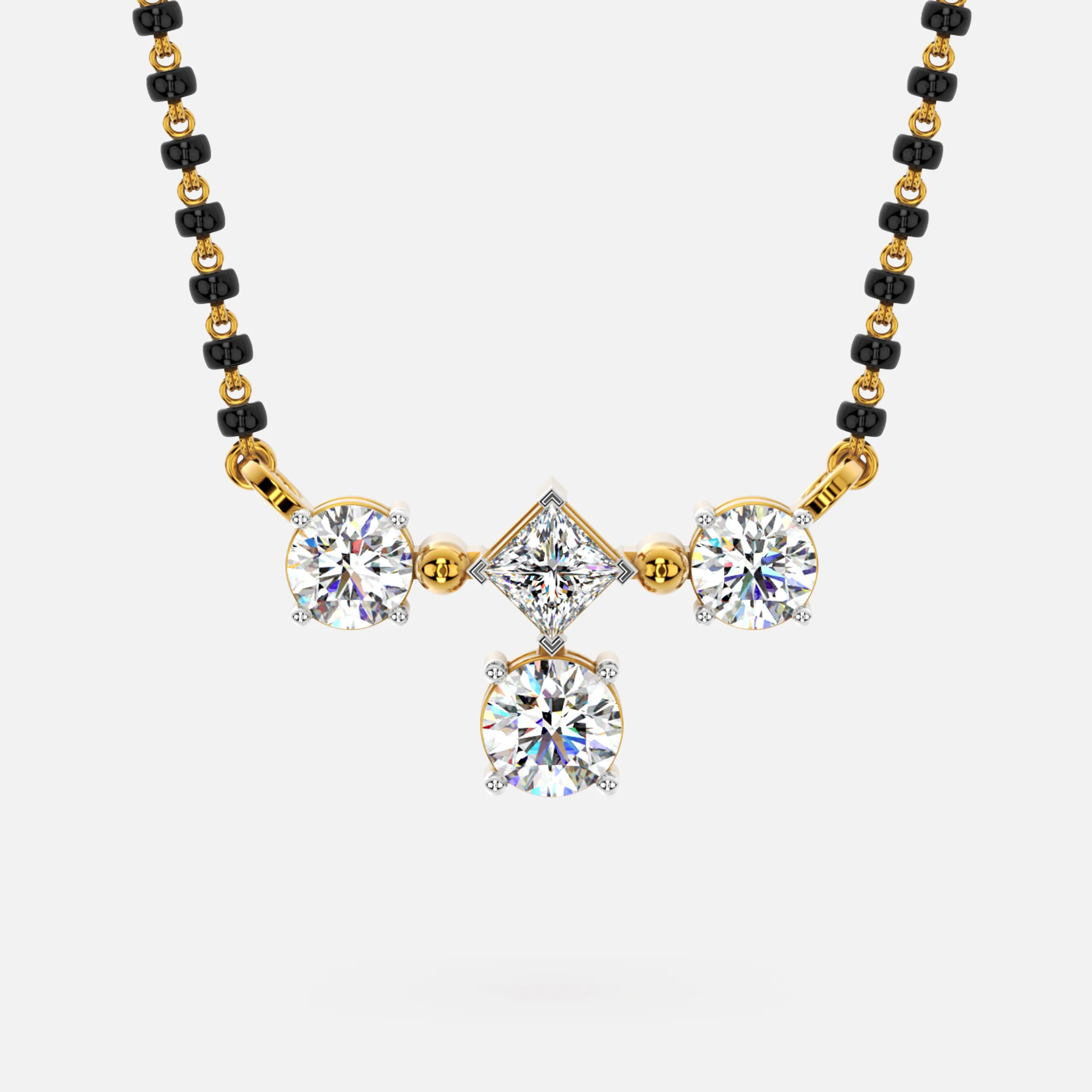 Radiant Trio Diamond Mangalsutra