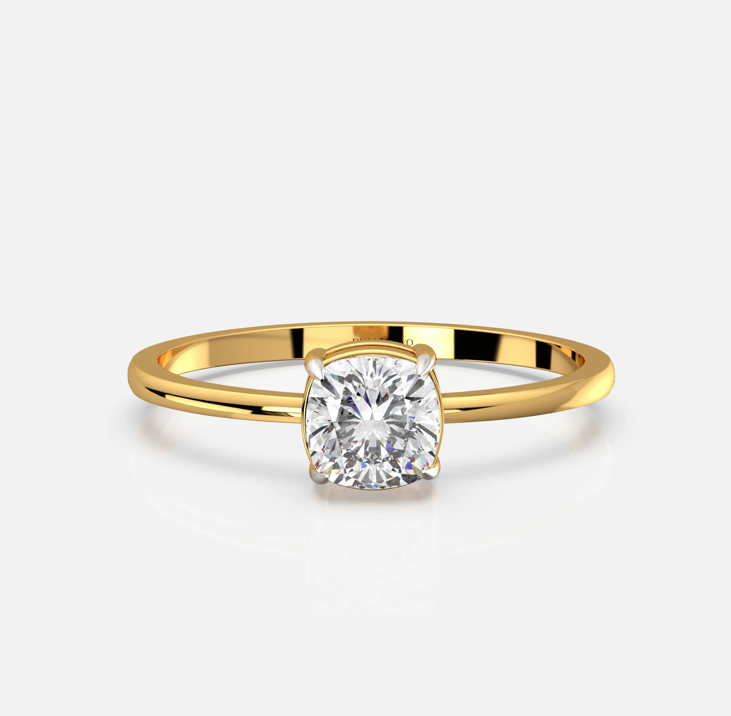 Lumia Cushion Solitaire Ring